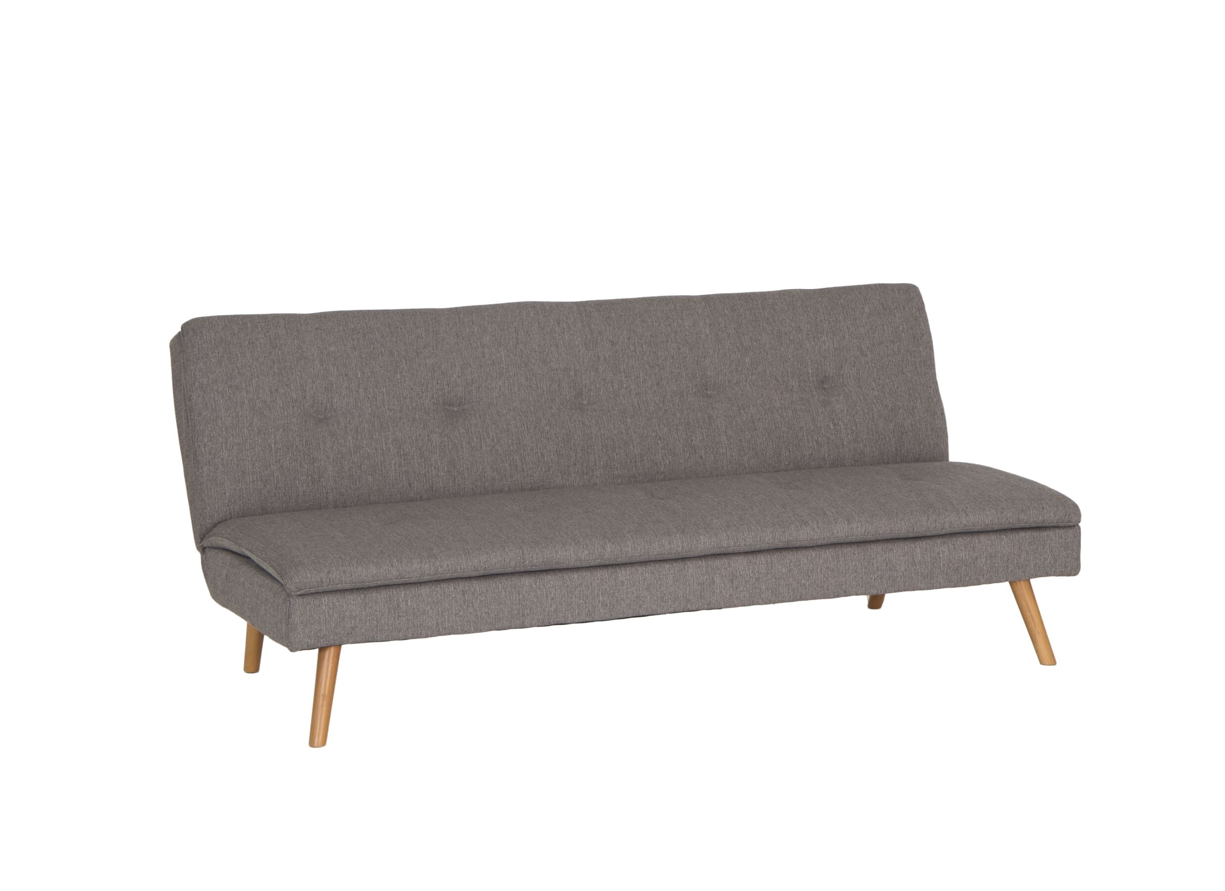 Canapé-lit Fjord 1 personne tissu gris - Canapé-lit Fjord 1 personne - 183x86cm - tissu - gris
