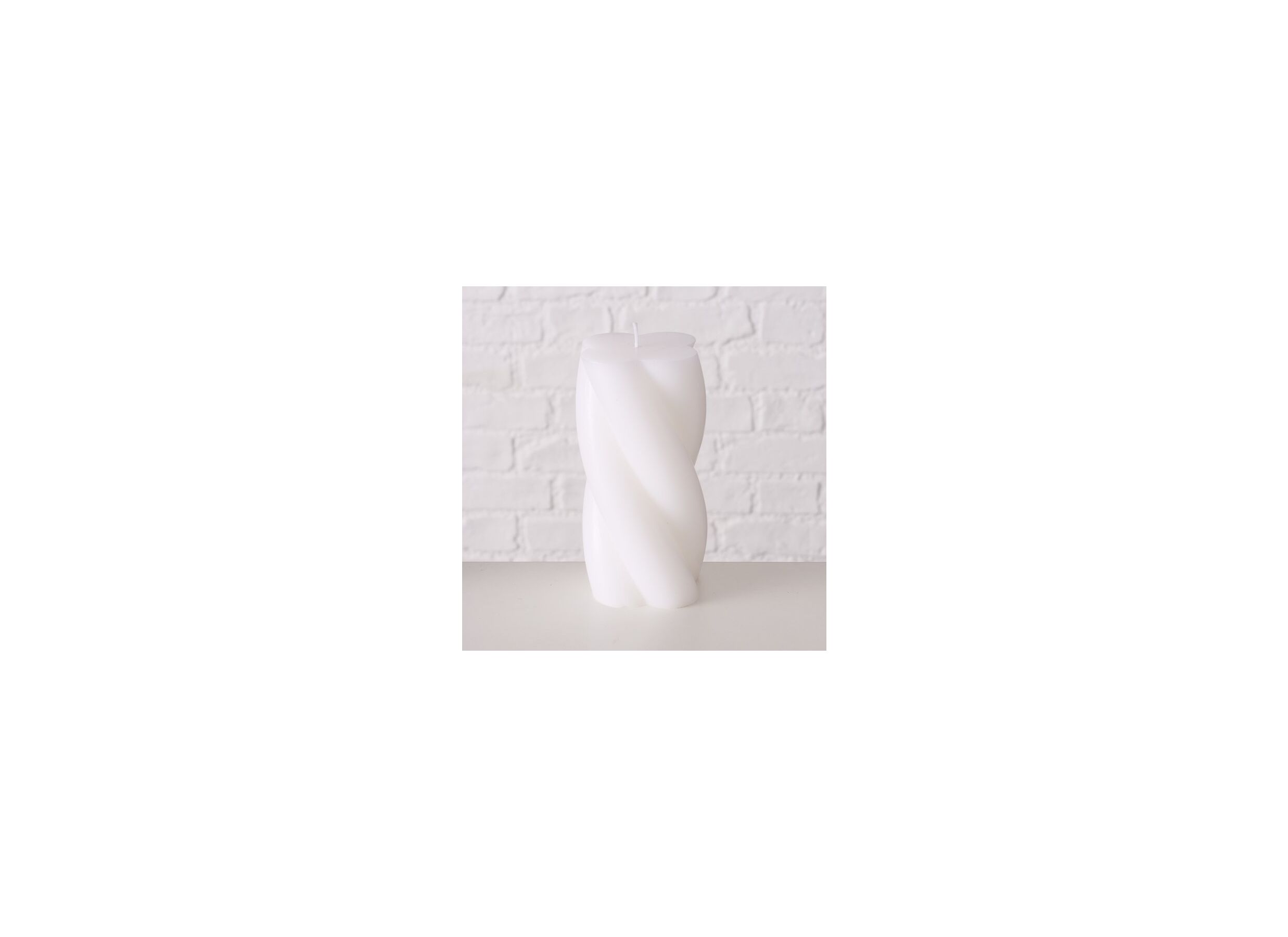 Aperçu - Bougie Twist noir blanc gris