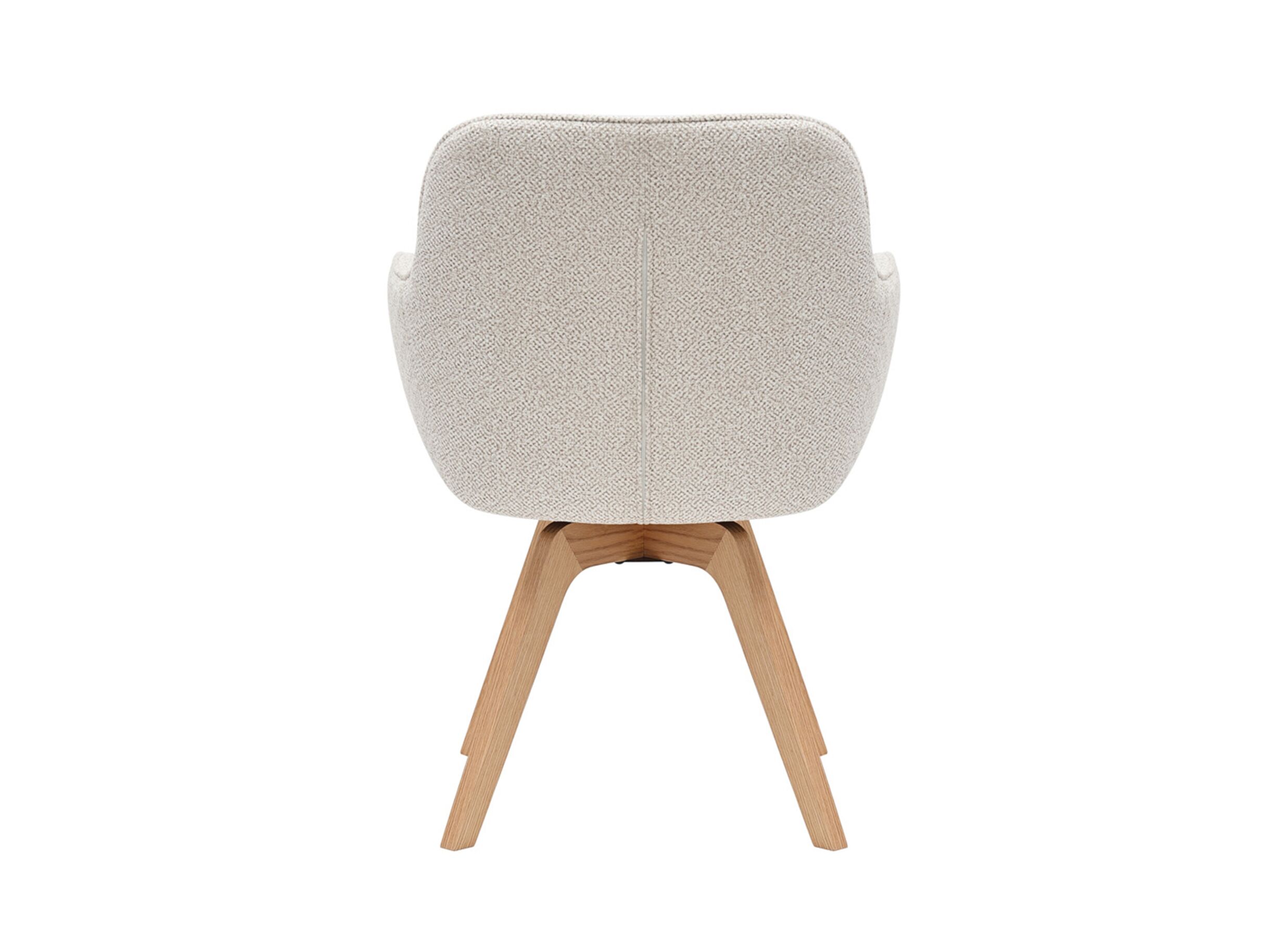 Aperçu - Chaise coque Tristan 63x62,5x86,5cm - fibre polyester - beige