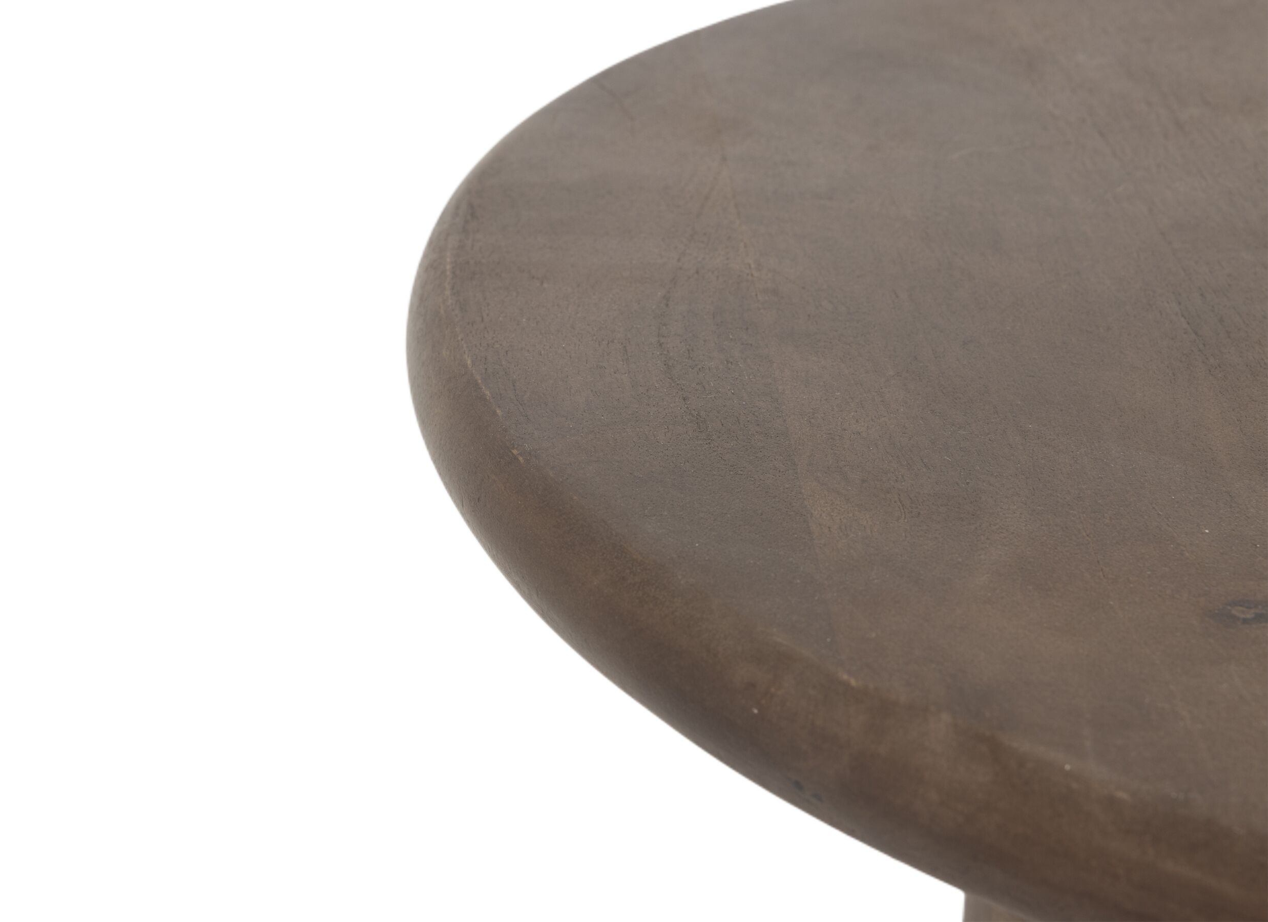 Detailfoto - Salontafel Mambo Ø80cm - mango massief - bruin