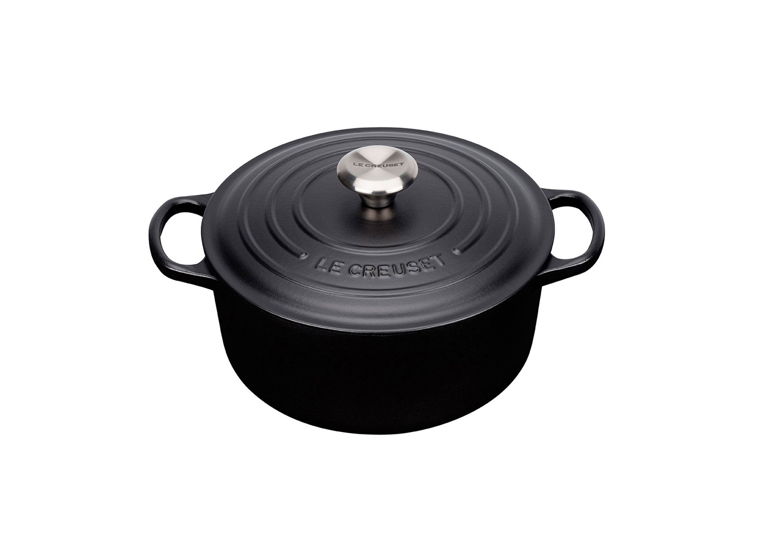 Cocotte Le Creuset Ø22cm noir mat - Cocotte Le Creuset Ø22cm noir mat