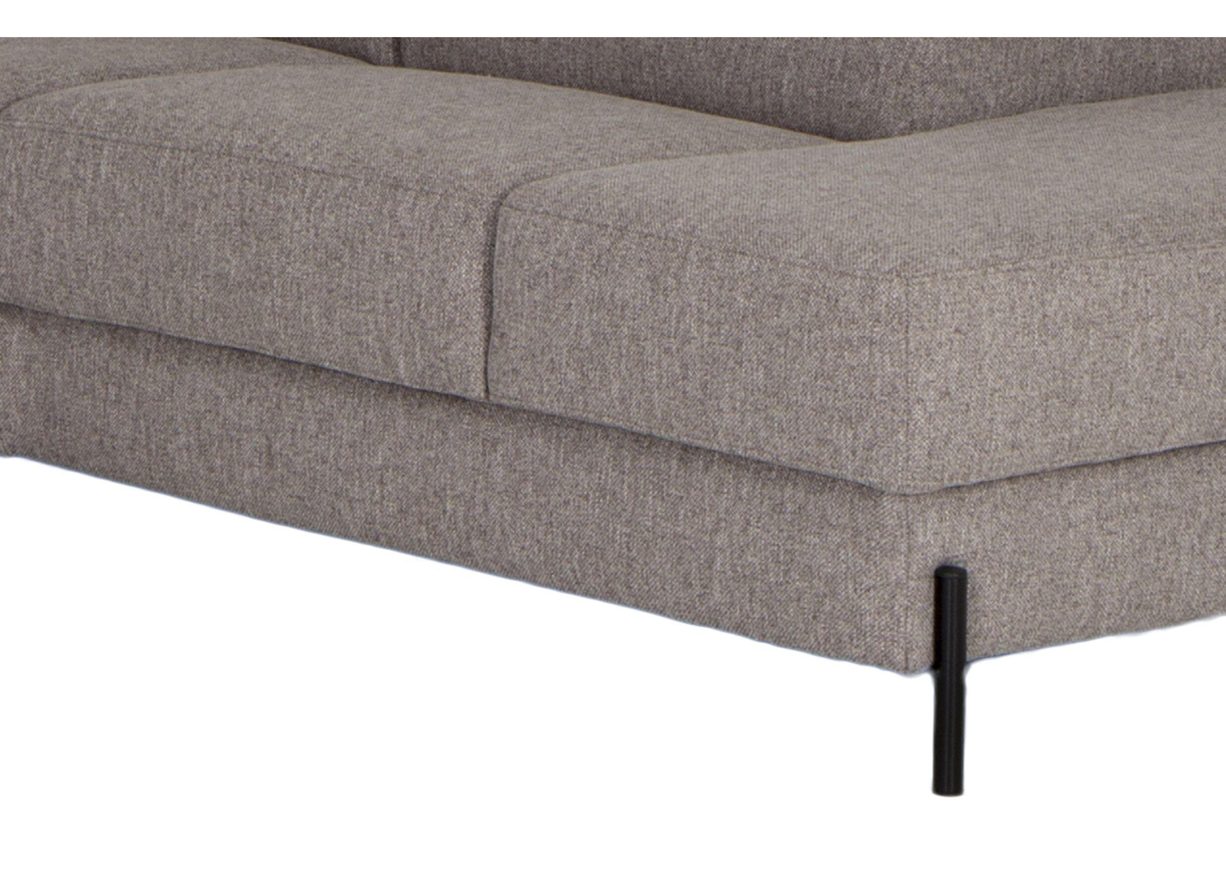 Detail - Canapé d'angle Arkon 296x238cm - tissu - taupe avec relax