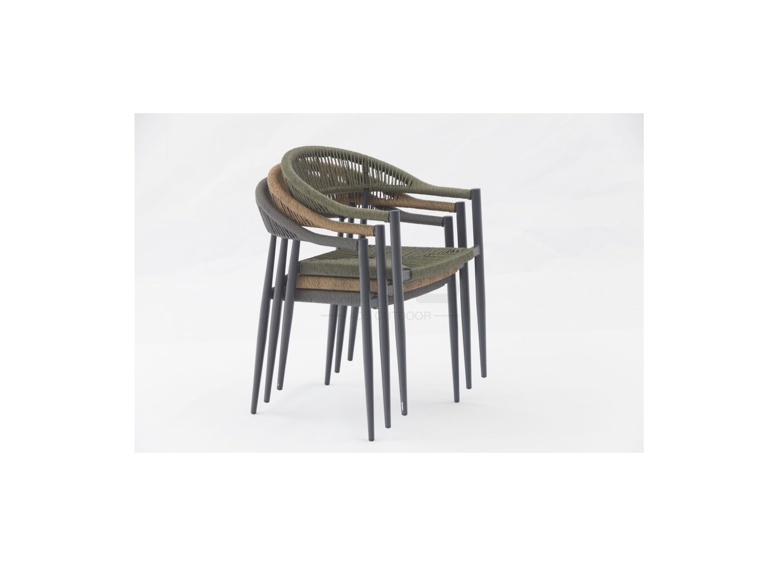 Photo ensemble - Chaise de jardin Guava aluminium anthracite
