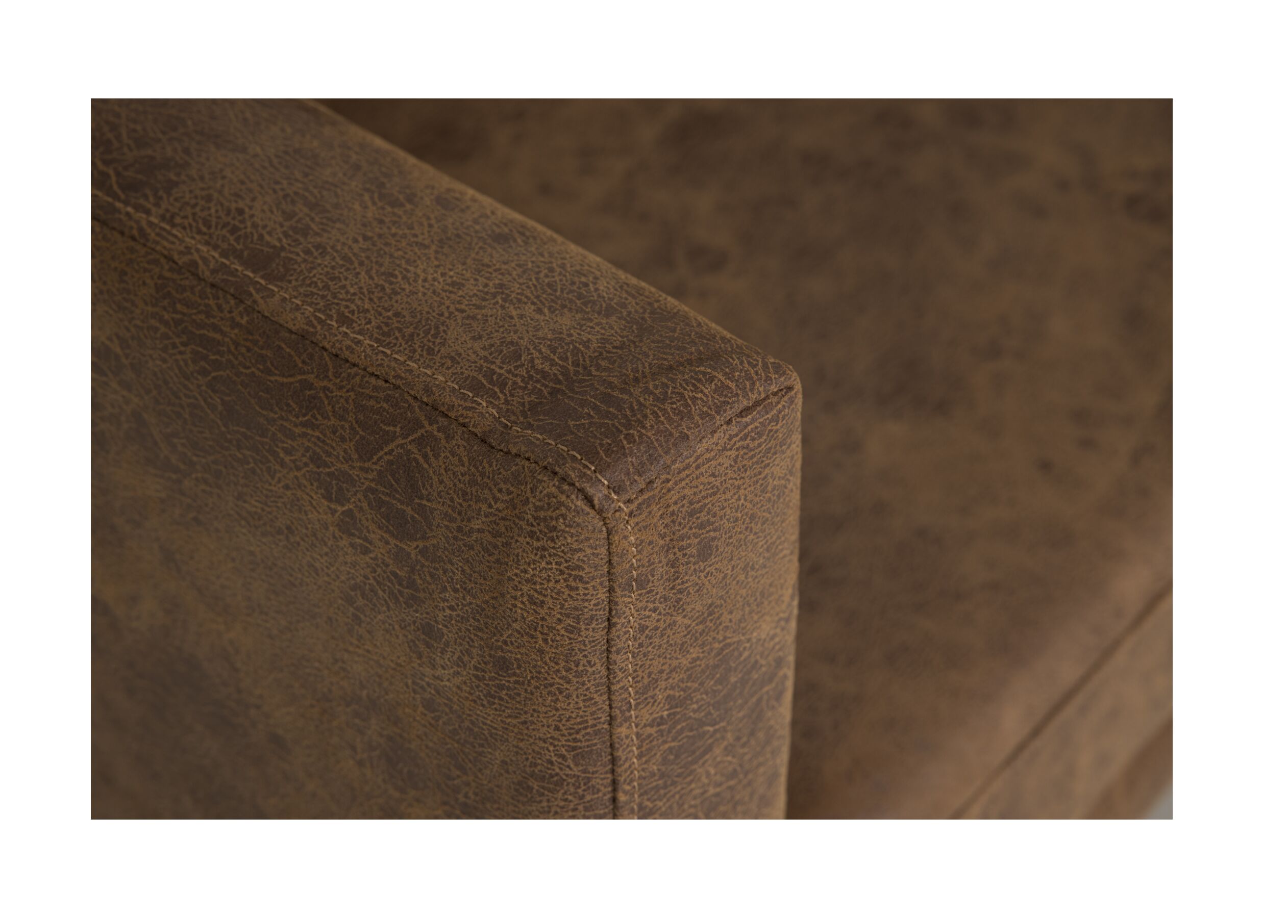 Detailfoto - Zetel Escorial 3-zit - leder - cognac