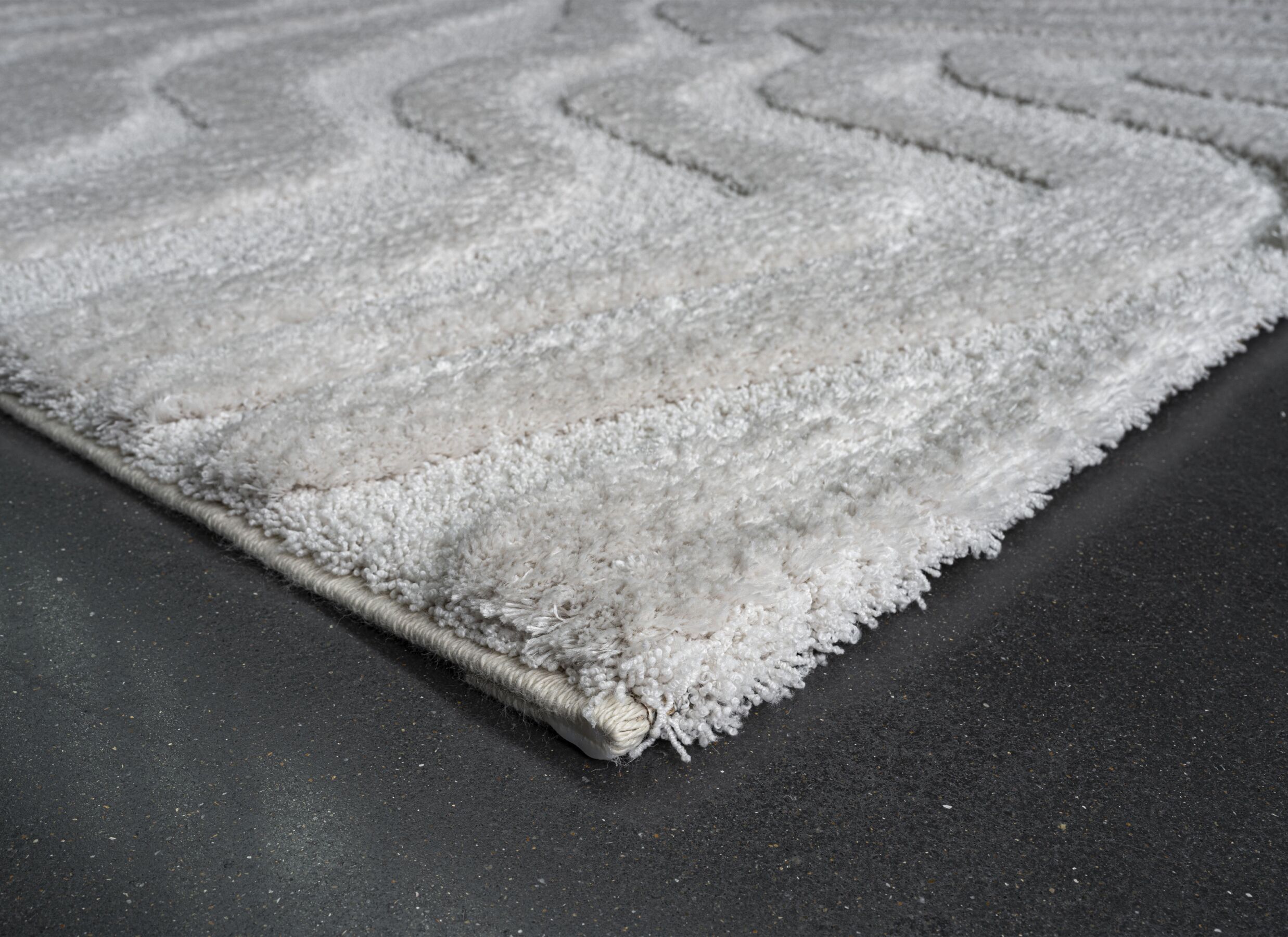Detailfoto - Tapijt Madagaskar 160x230cm - polyester - wit