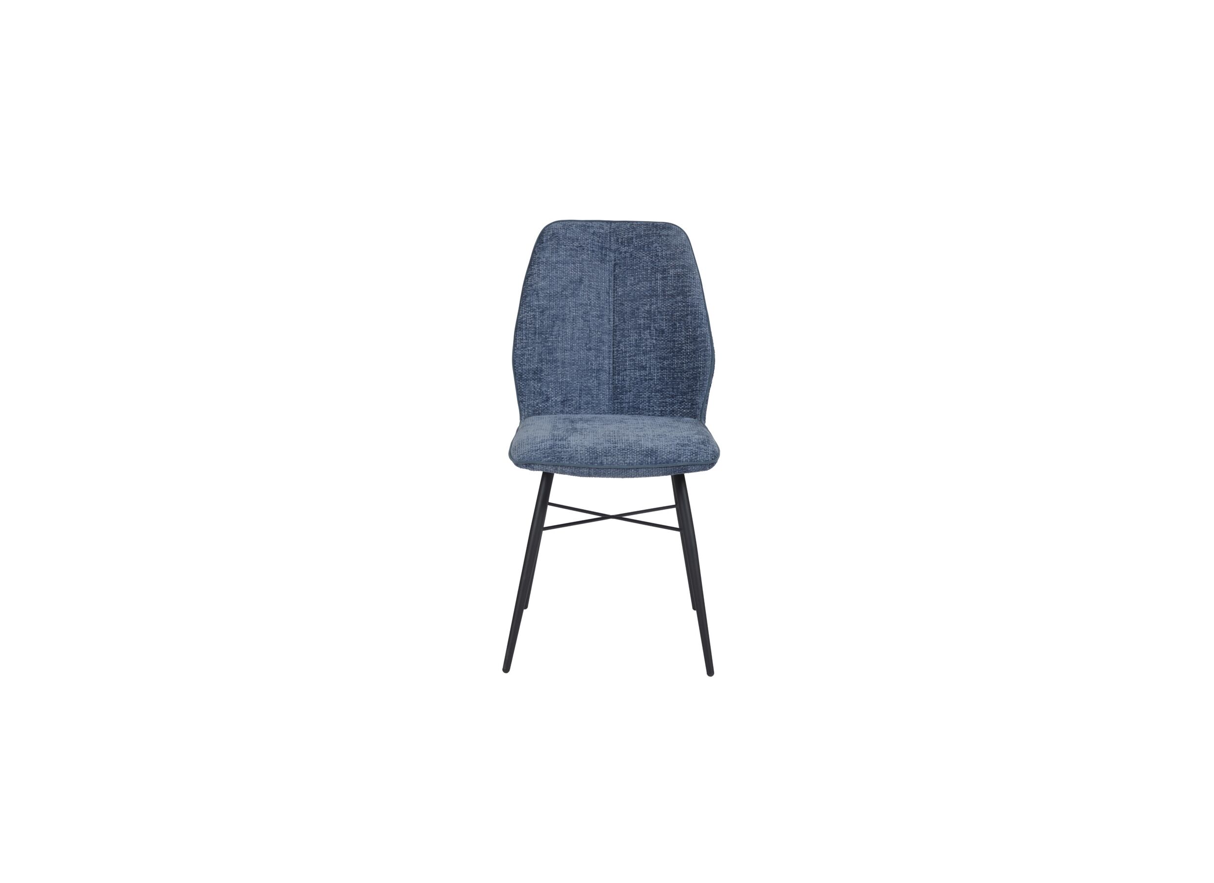 Stoel 45x50x91cm - stof - blauw