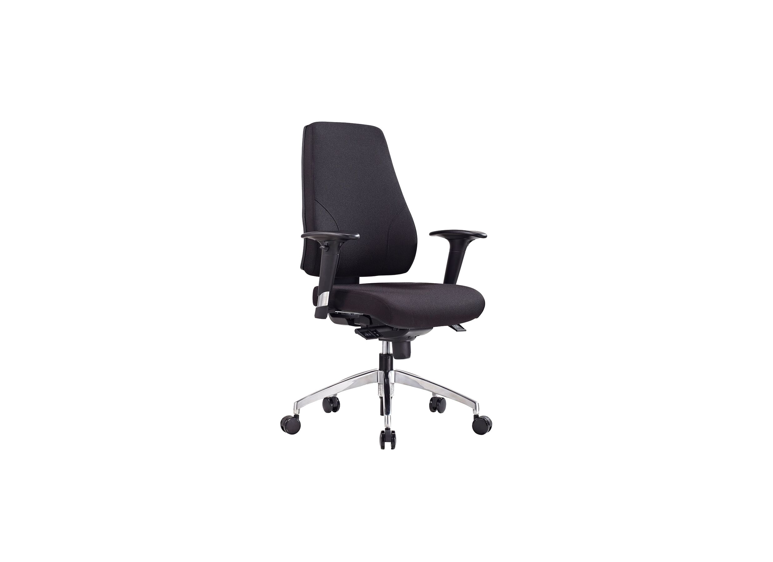 Chaise de bureau Geronimo noir - Chaise de bureau Geronimo 66x61,5x104,5cm - tissu - noir