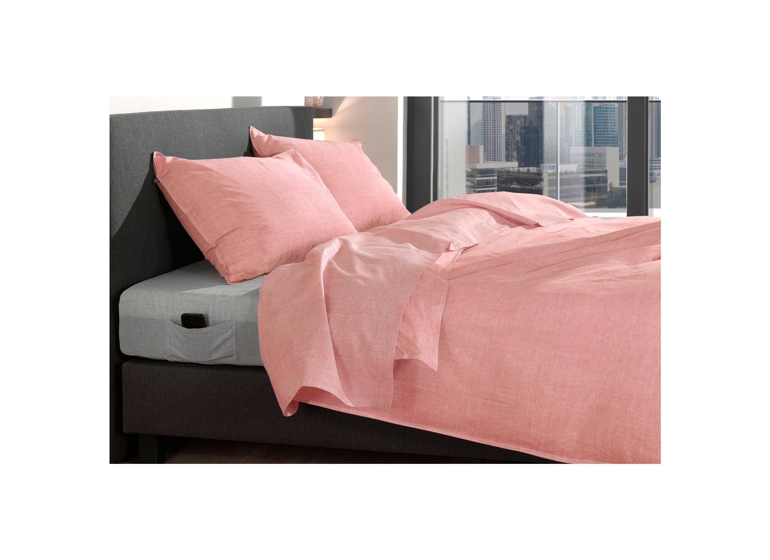 Foto ambiance - Housse de couette 140x220cm coton