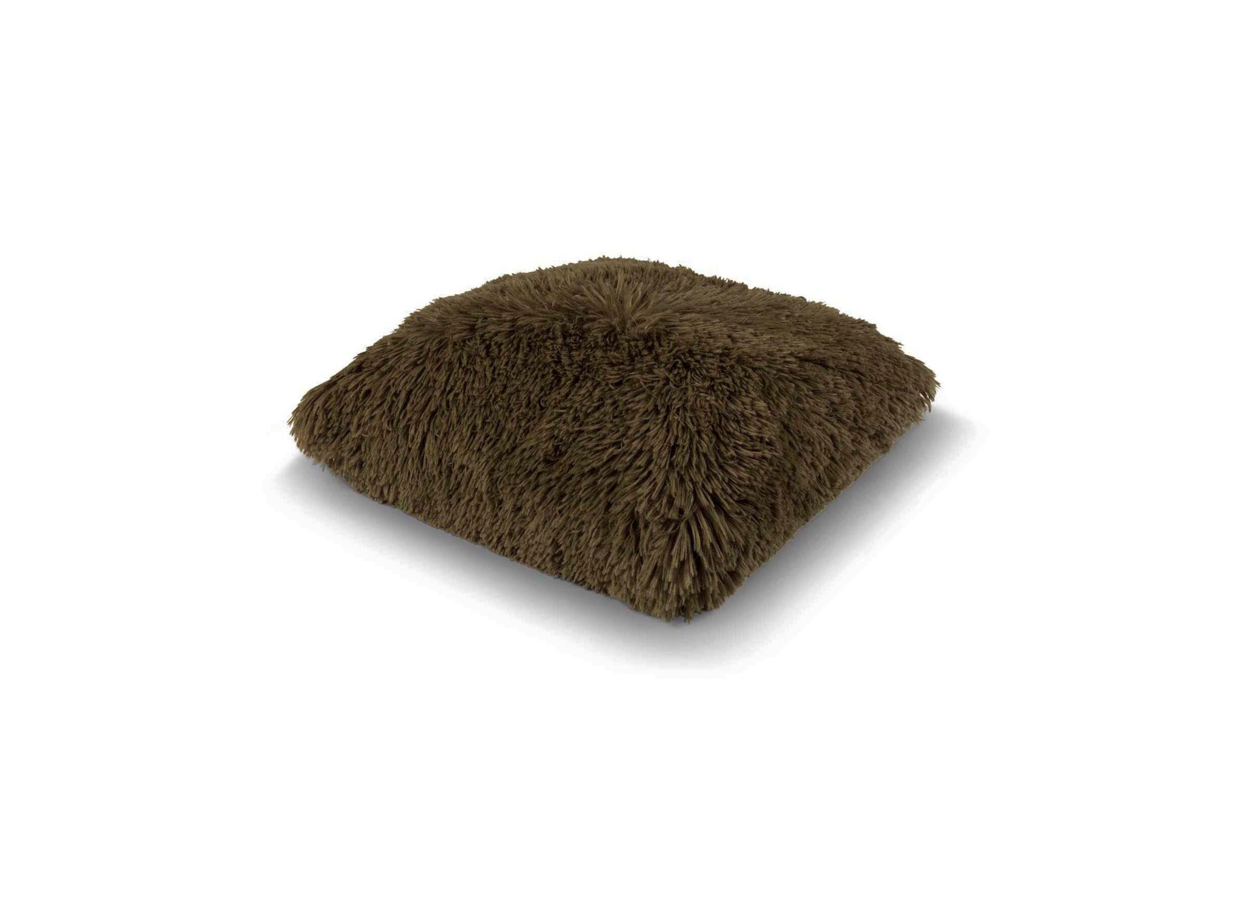 Aperçu - Coussin Fluffy 45x45cm - tissu - military olive