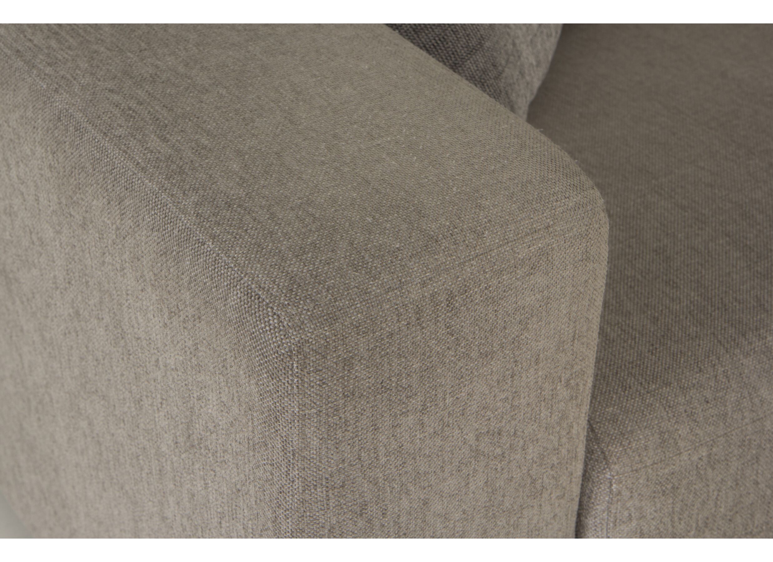 Canapé d'angle Willy 322x276cm - tissu - gris