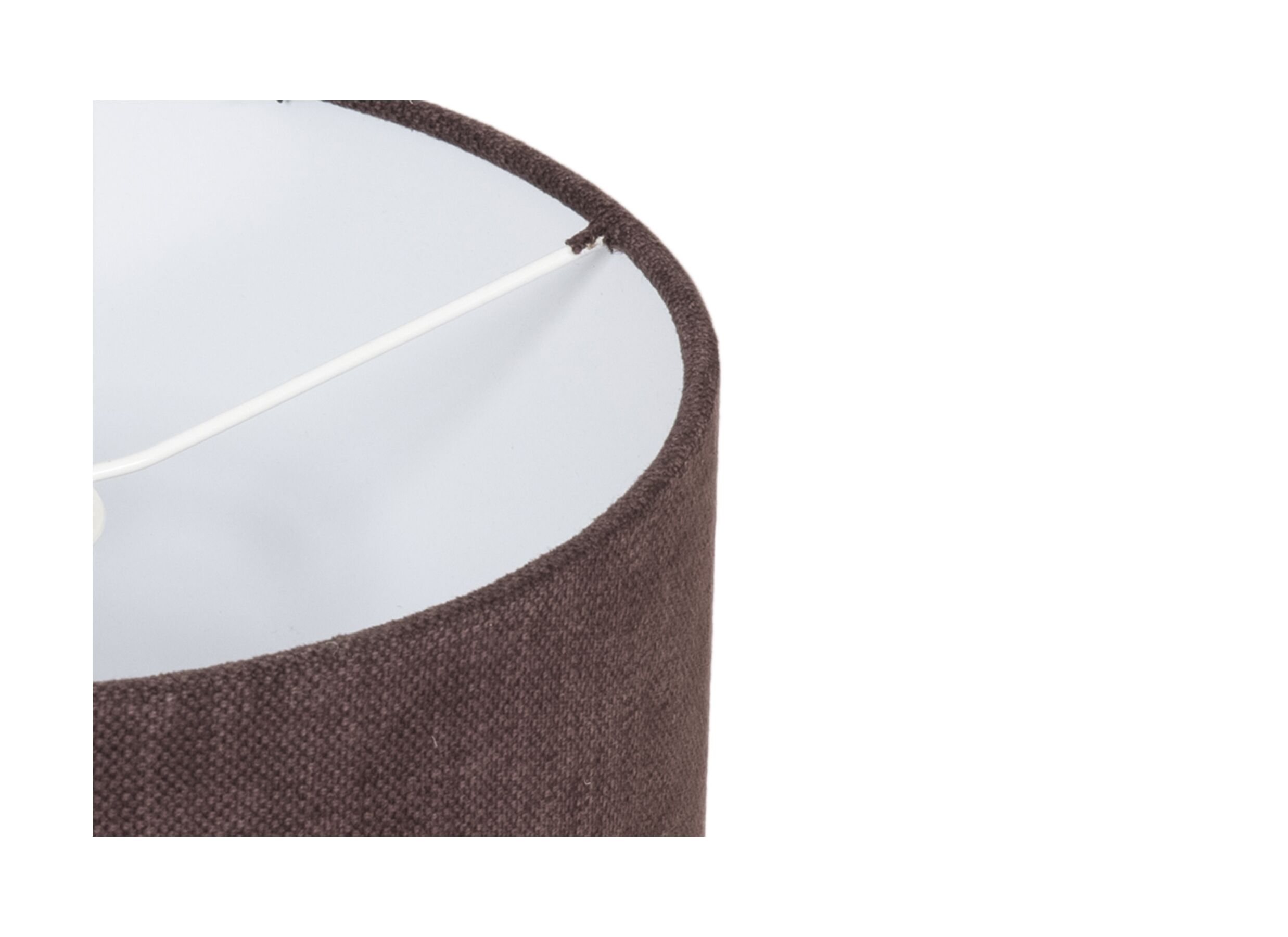 Detailfoto - Lampenkap Ø25cm - stof - aubergine