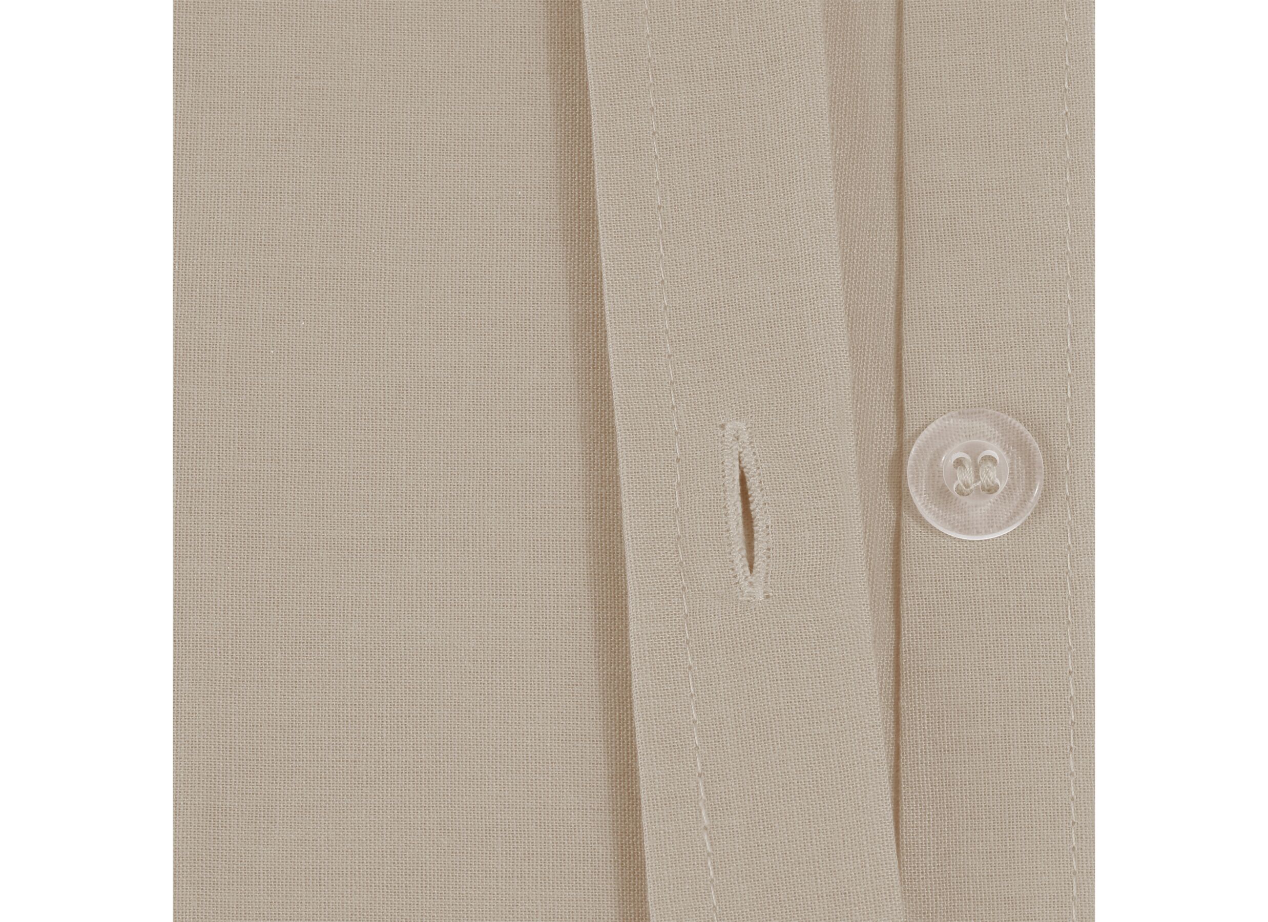 Detailfoto - Dekbedovertrek 240x220cm - katoen - beige lin excl. kussenslopen