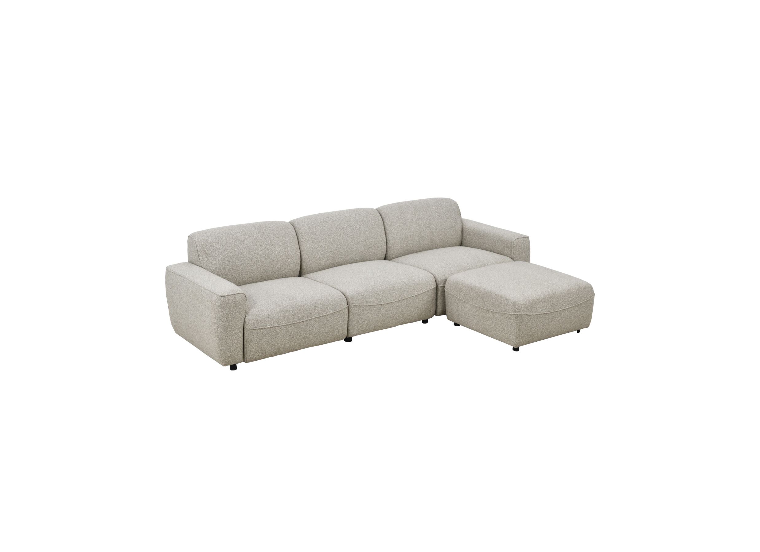 Photo ensemble - Canapés 3 places Orion 3 places - tissu - beige
