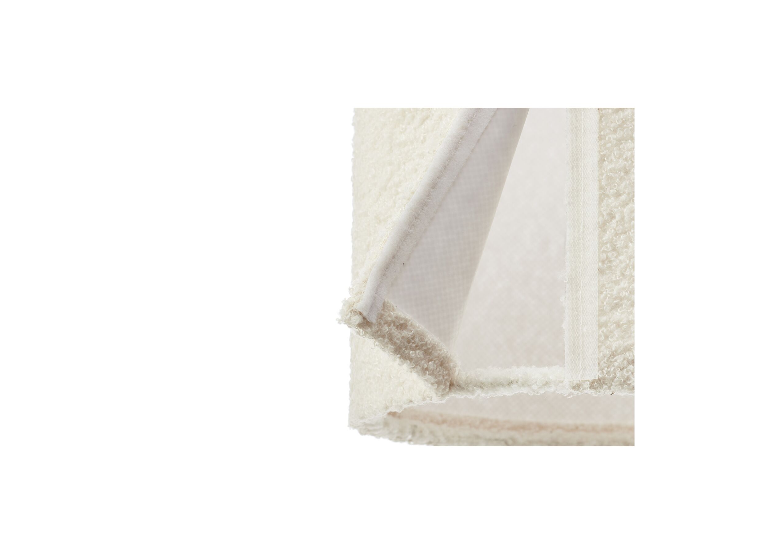 Detail - Suspension Teddy 1x20W E27 Ø35cm - métal/tissu - beige