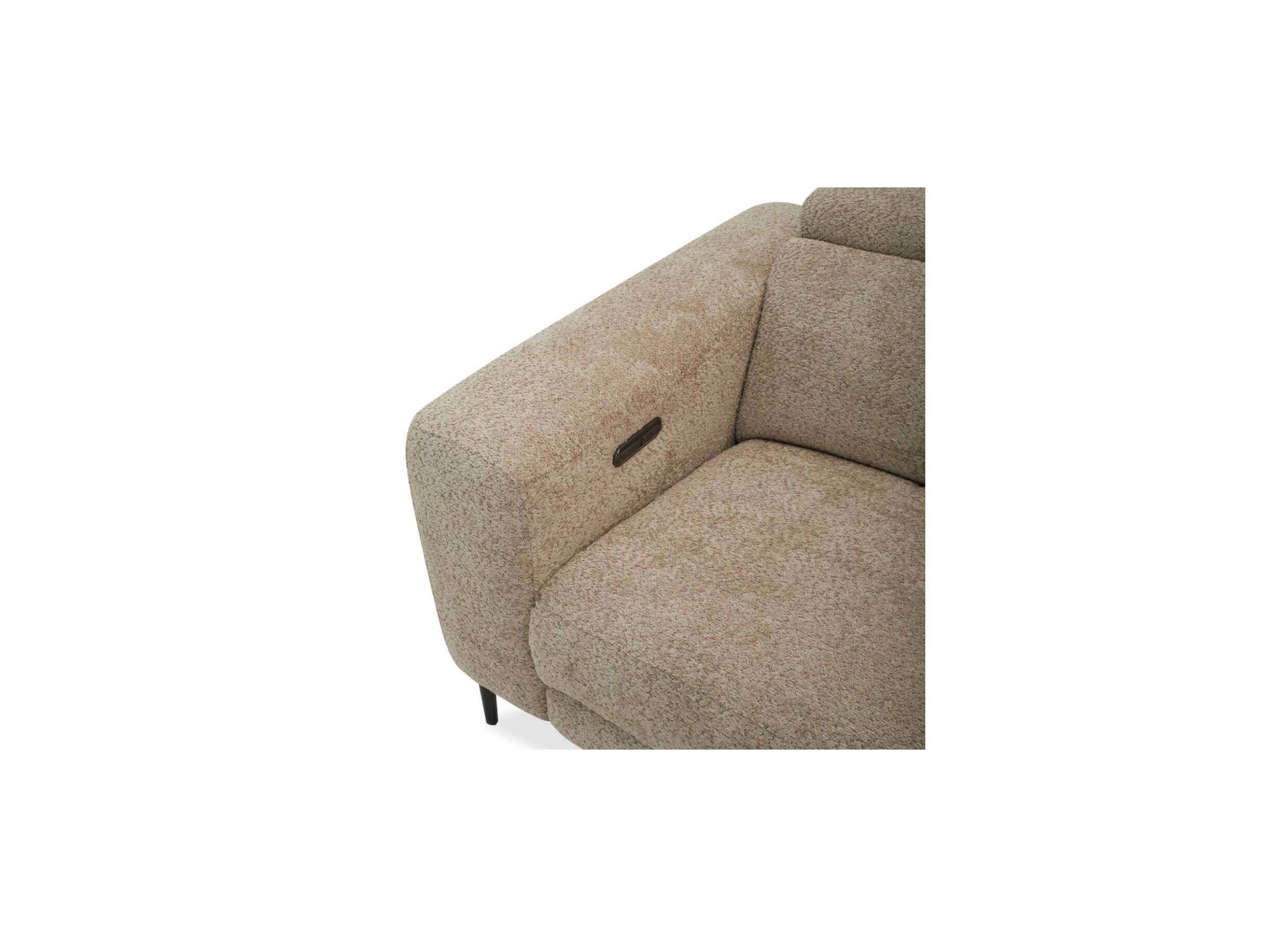 Detailfoto - Hoeksalon Cine 277x168cm - stof - taupe met relax