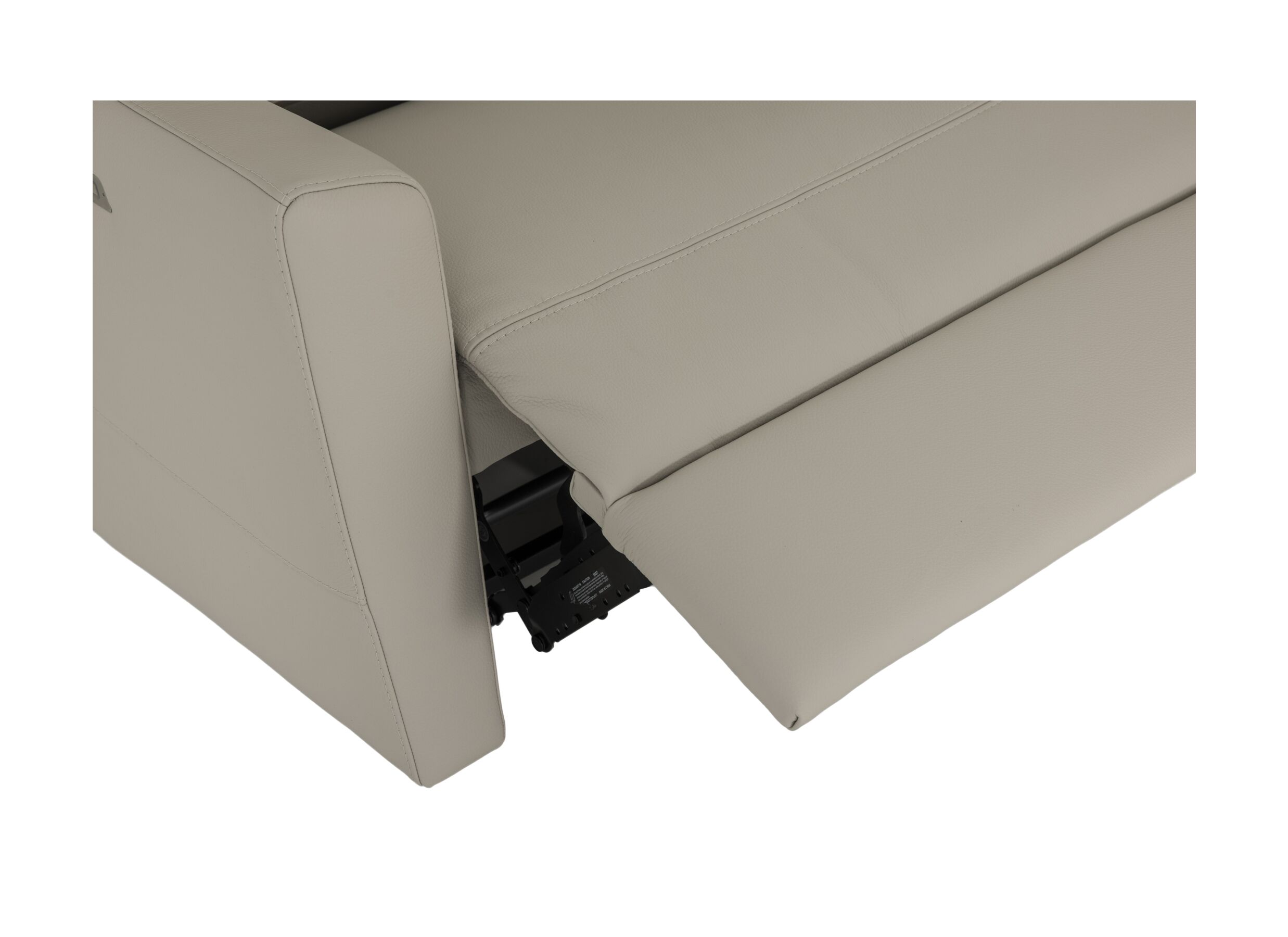 Detail - Canapé Dax 3+2+1 places - cuir - beige avec relax