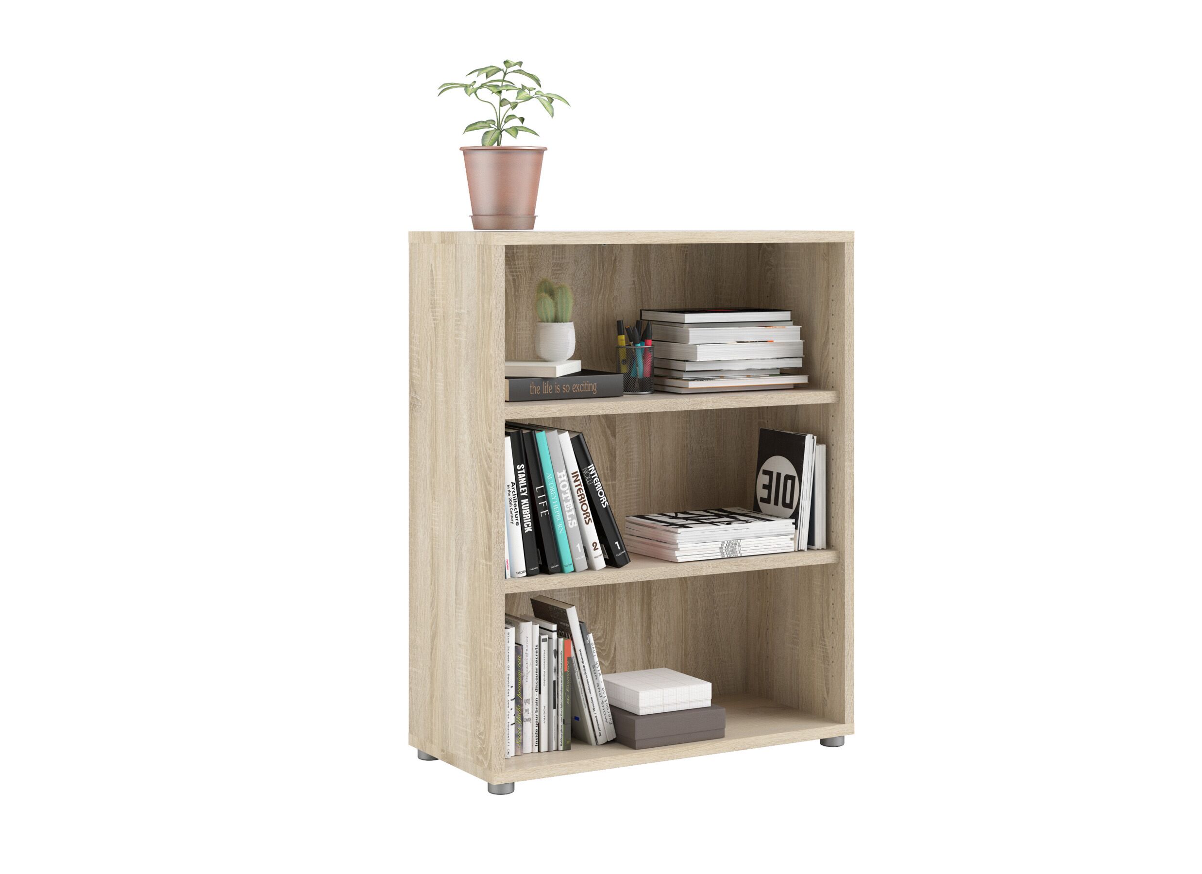 Sfeerfoto - Boekenrek Prima 89x40x113cm - decor - eik
