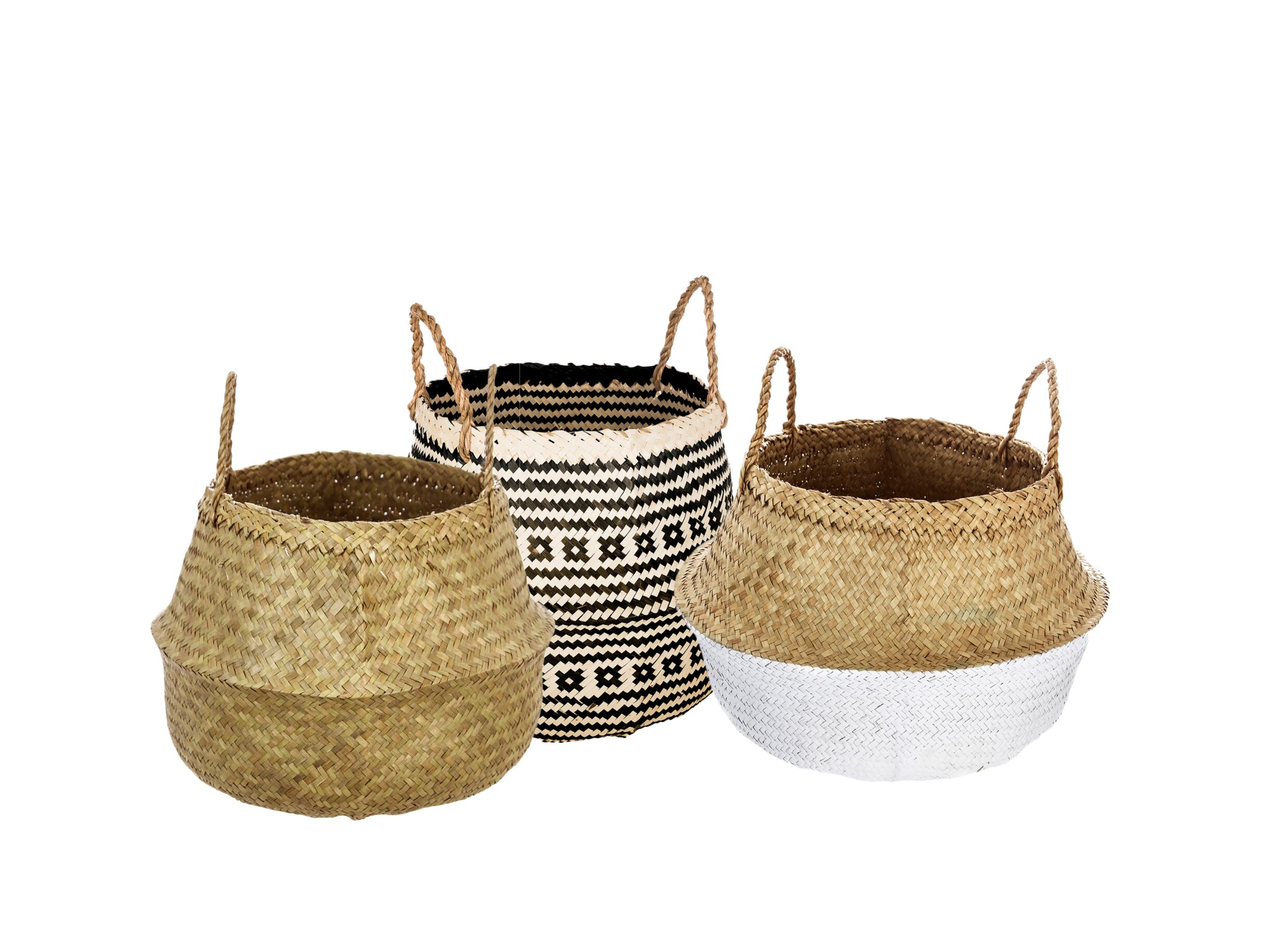 Photo ensemble - Panier Seagrass Ø35xH40cm