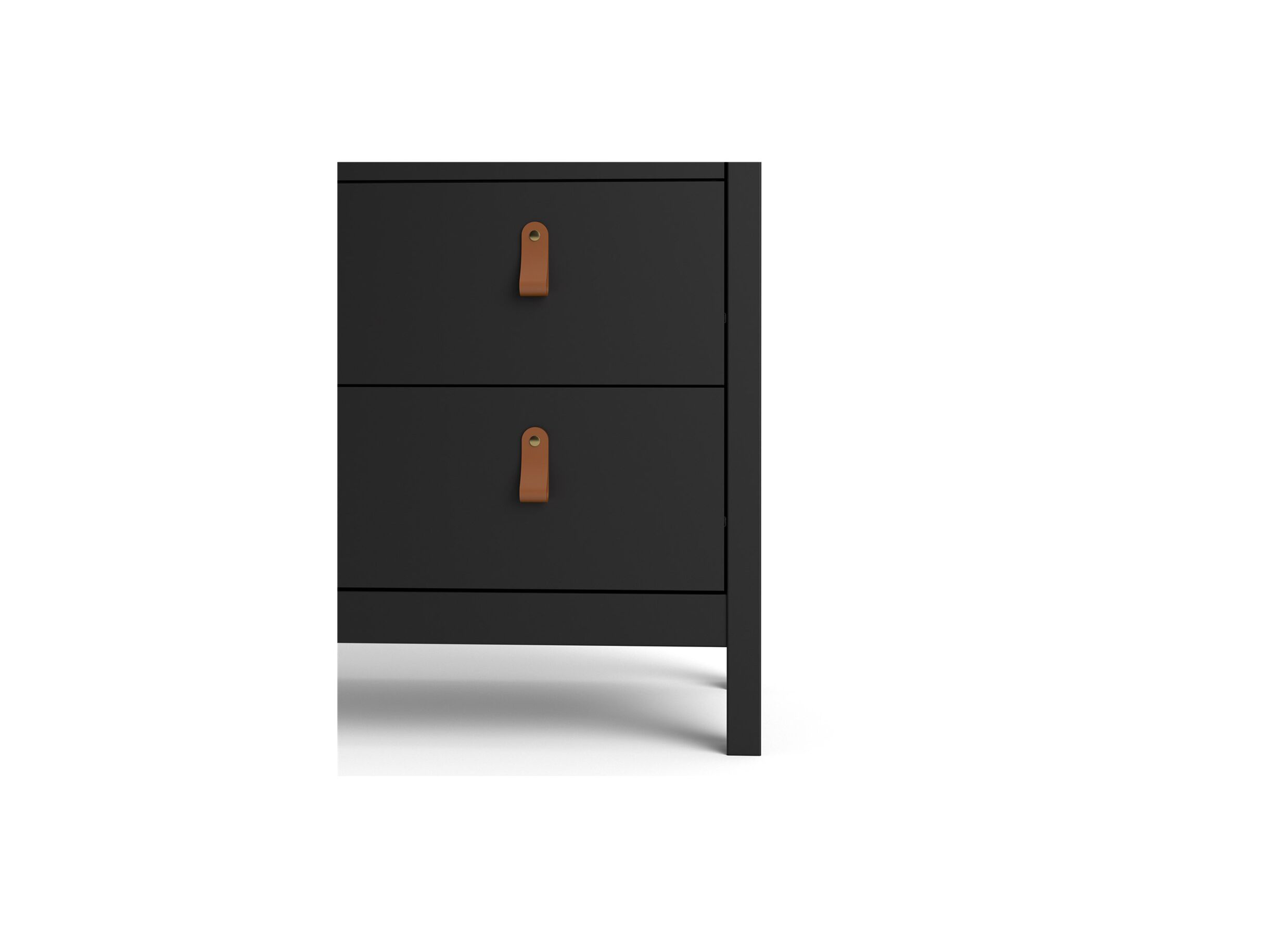 Vitrinekast Madrid 78cm - decor - zwart mat