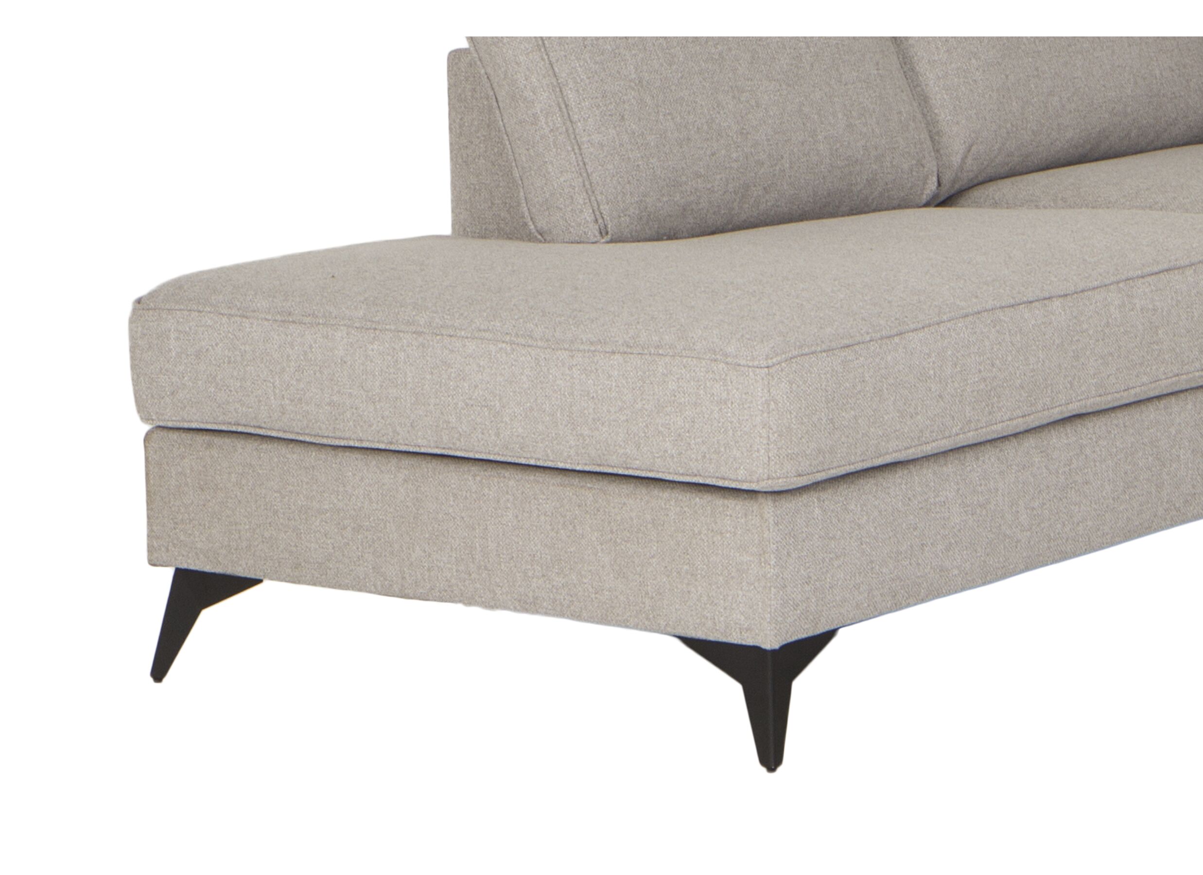 Detailfoto - Hoeksalon Turin stof beige