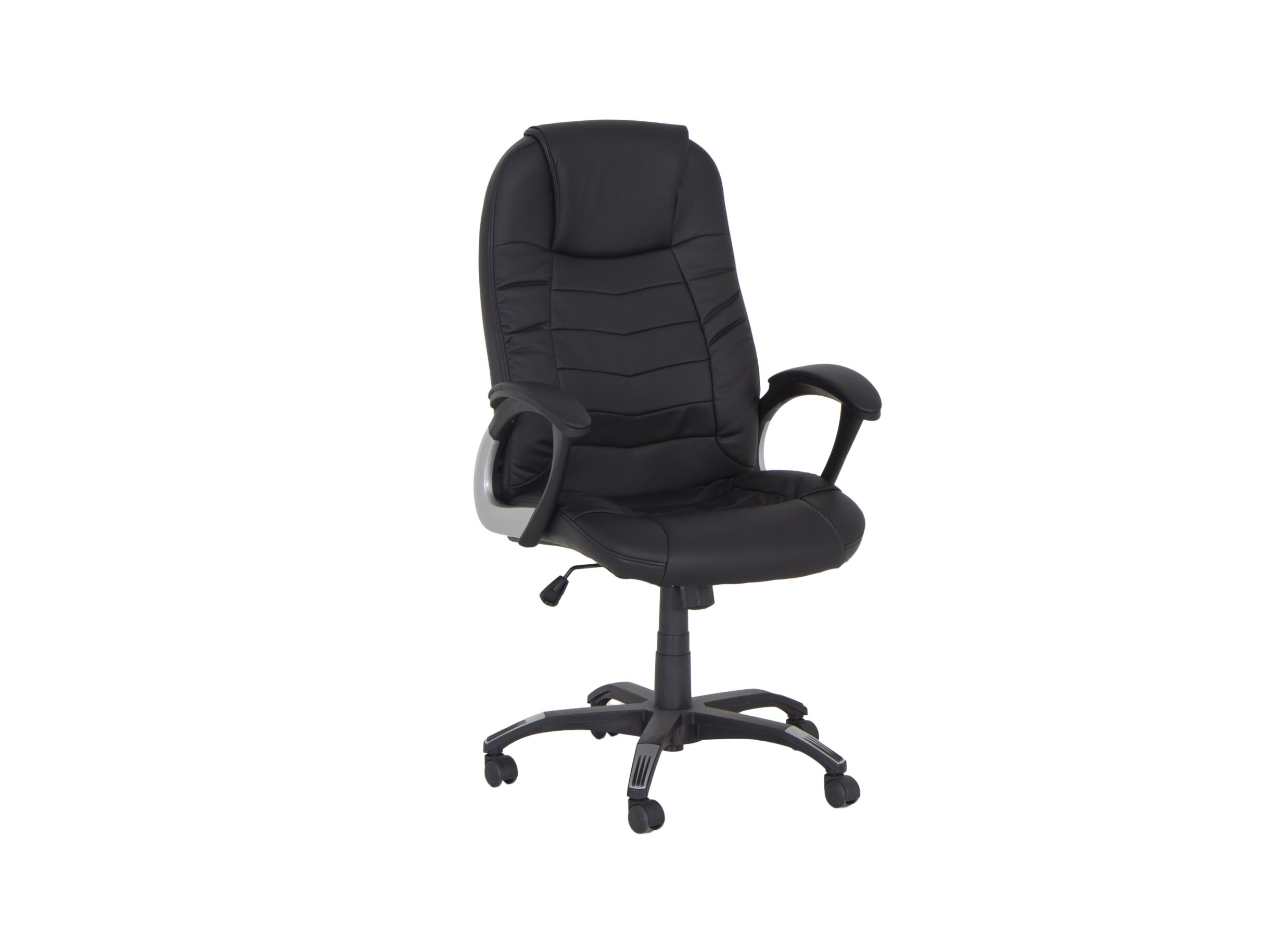 Chaise de bureau Gaga noir - Chaise de bureau Gaga 68x68x120cm - similicuir - noir