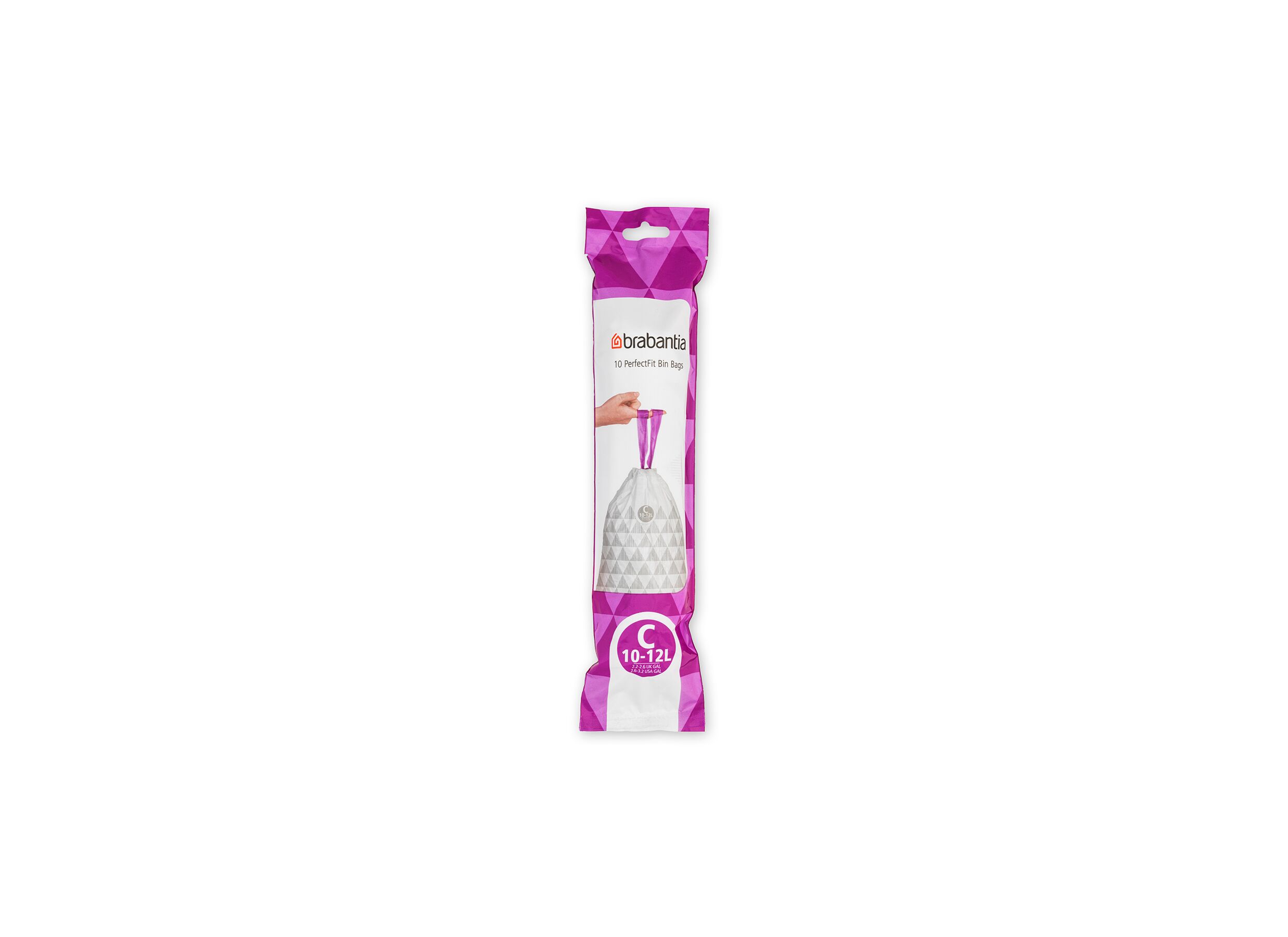 Sac poubelle Recycled Brabantia 10-12L taille C - Sac poubelle Recycled Brabantia 10-12L taille C