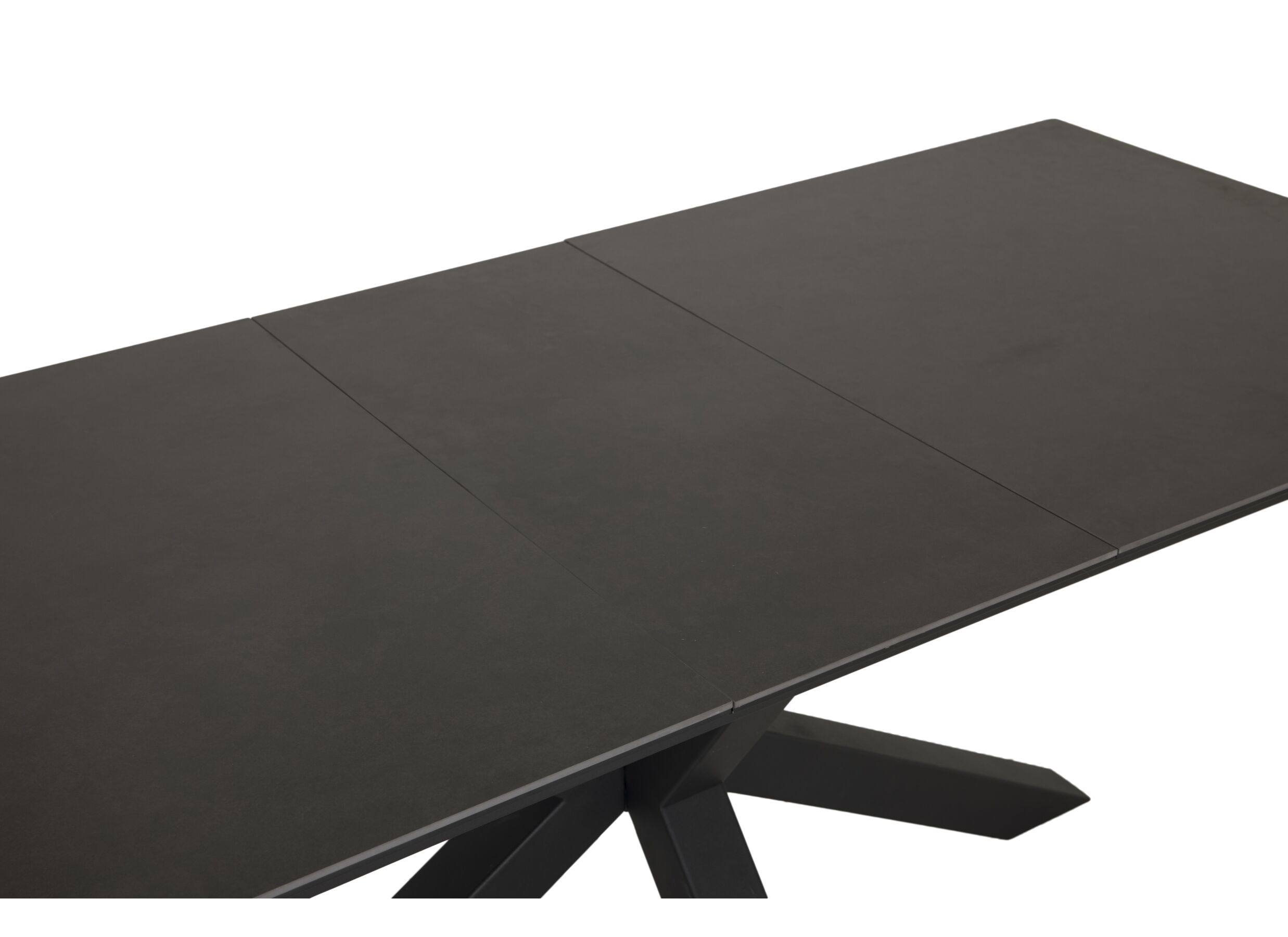 Detailfoto - Tafel Forge 190/240x90cm - MDF & metaal- grijs