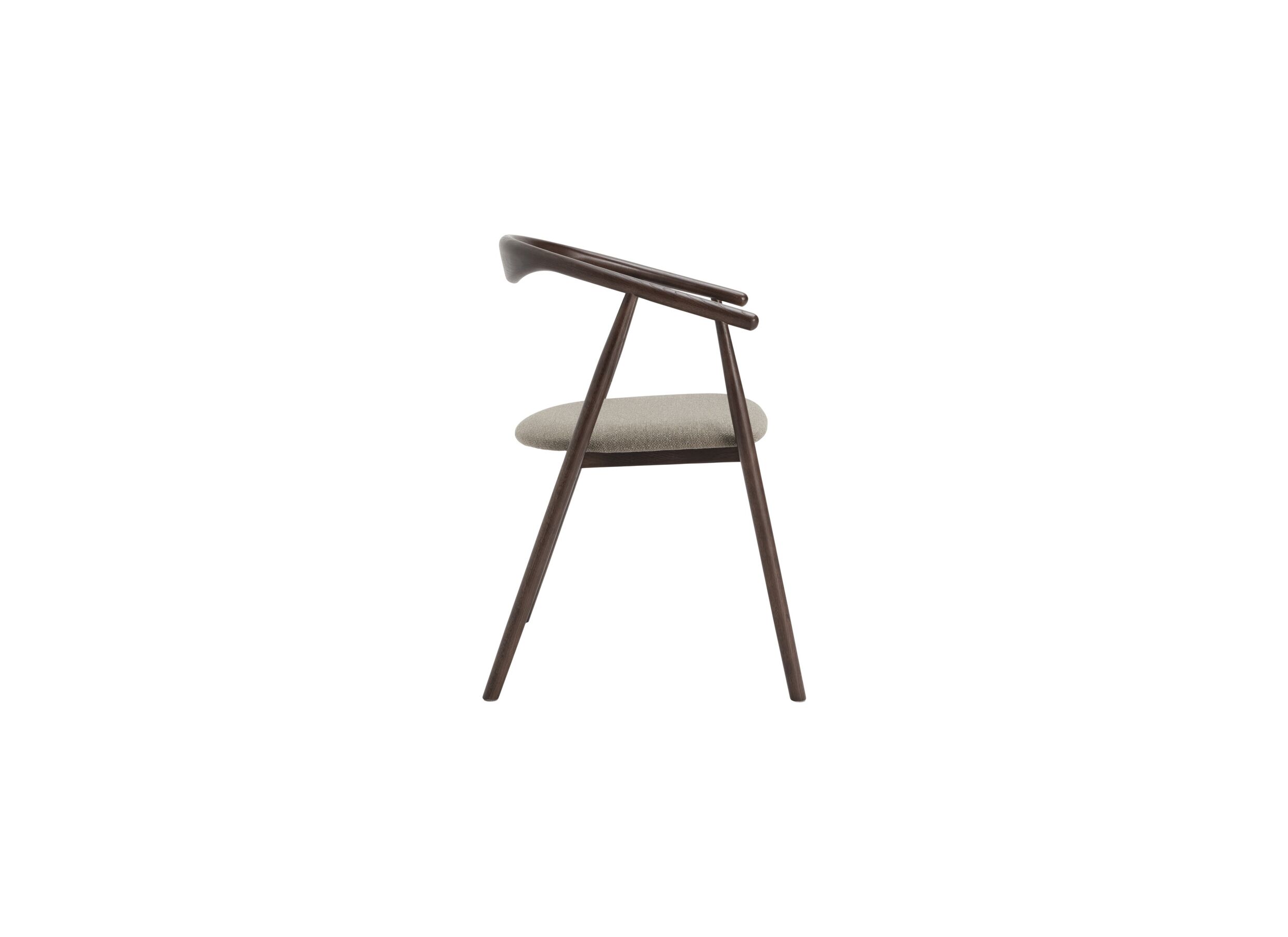 Aperçu - Chaise Baradine 56x55x78cm - chêne massif - brun/gris