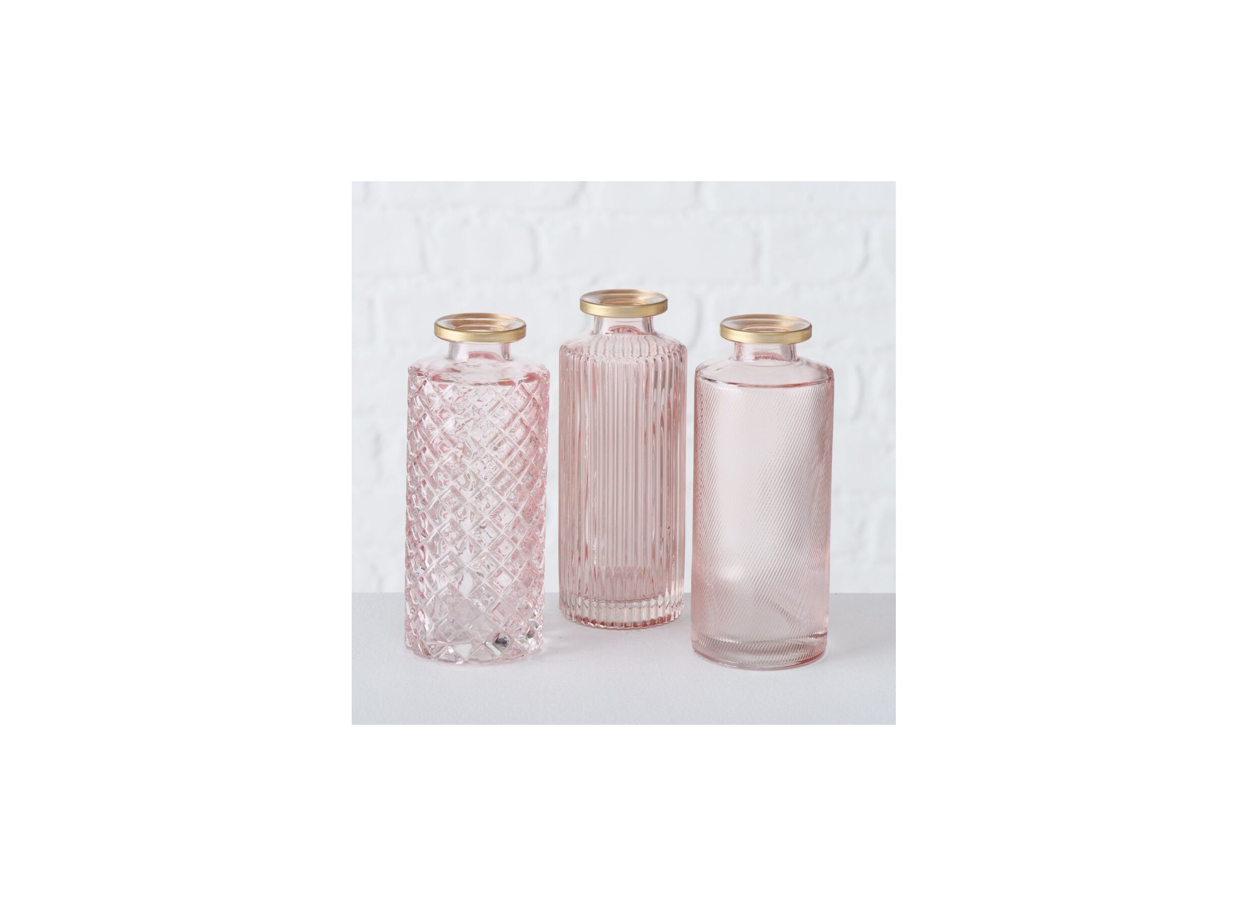 Foto ambiance - Vase Adore H13cm - verre - rose