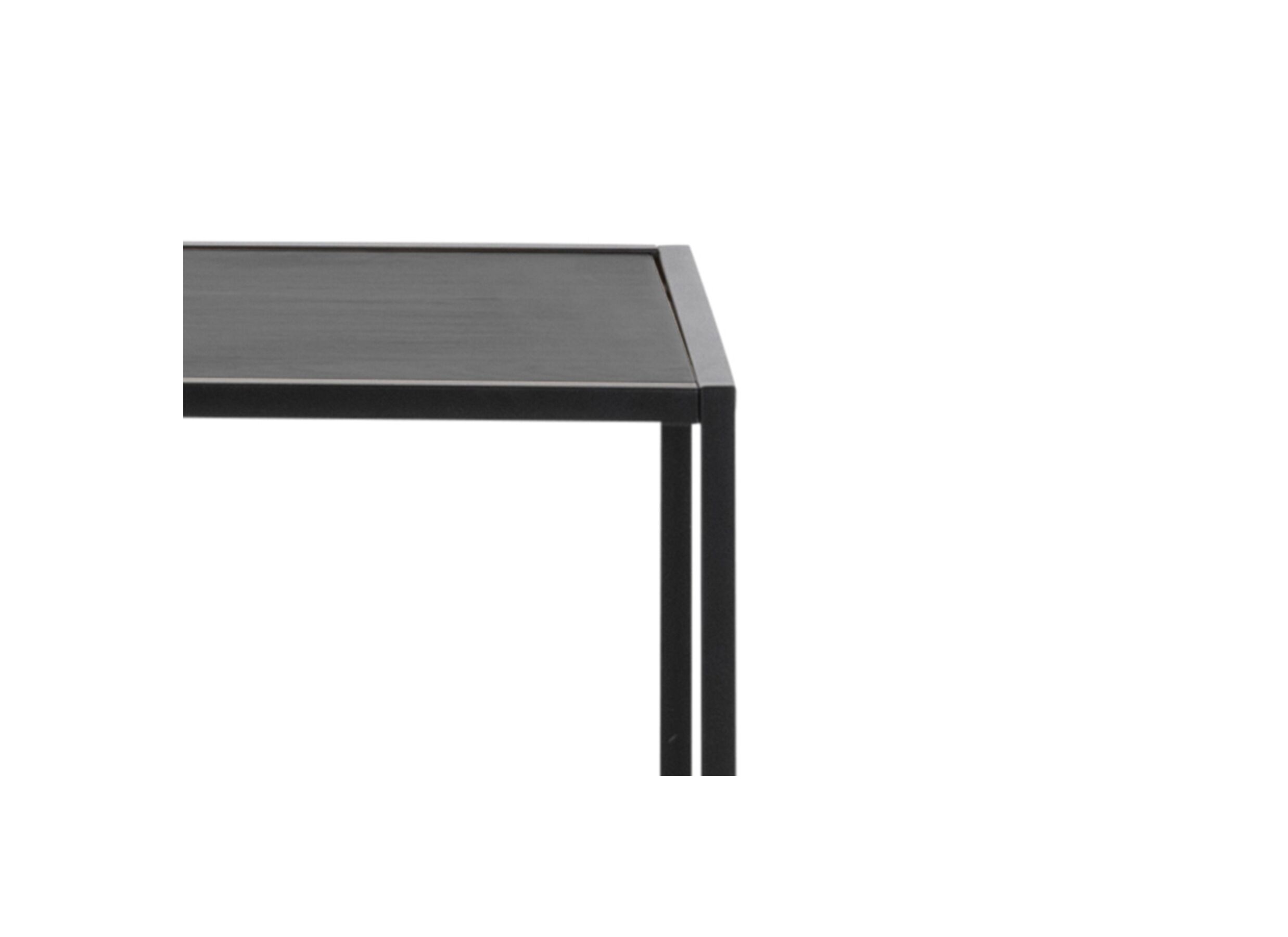 Boekenkast 114x35x185cm - metaal - zwart