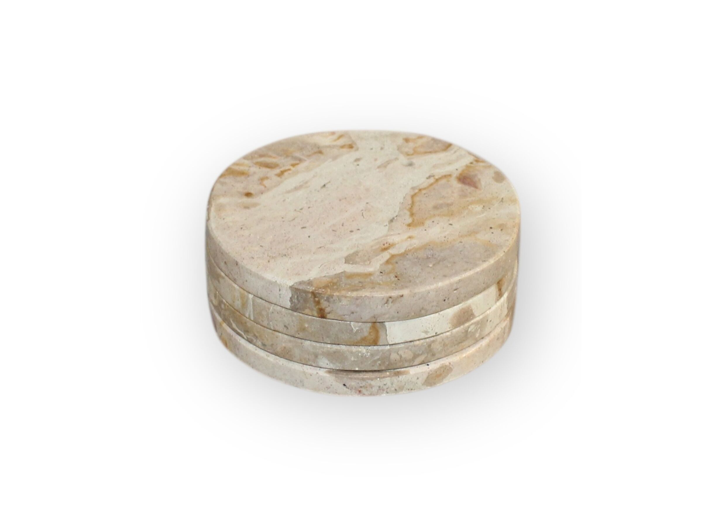 Onderzetters voor glazen Ø10cm - marmer - beige - Sous-verre Ø10cm - marbre - beige