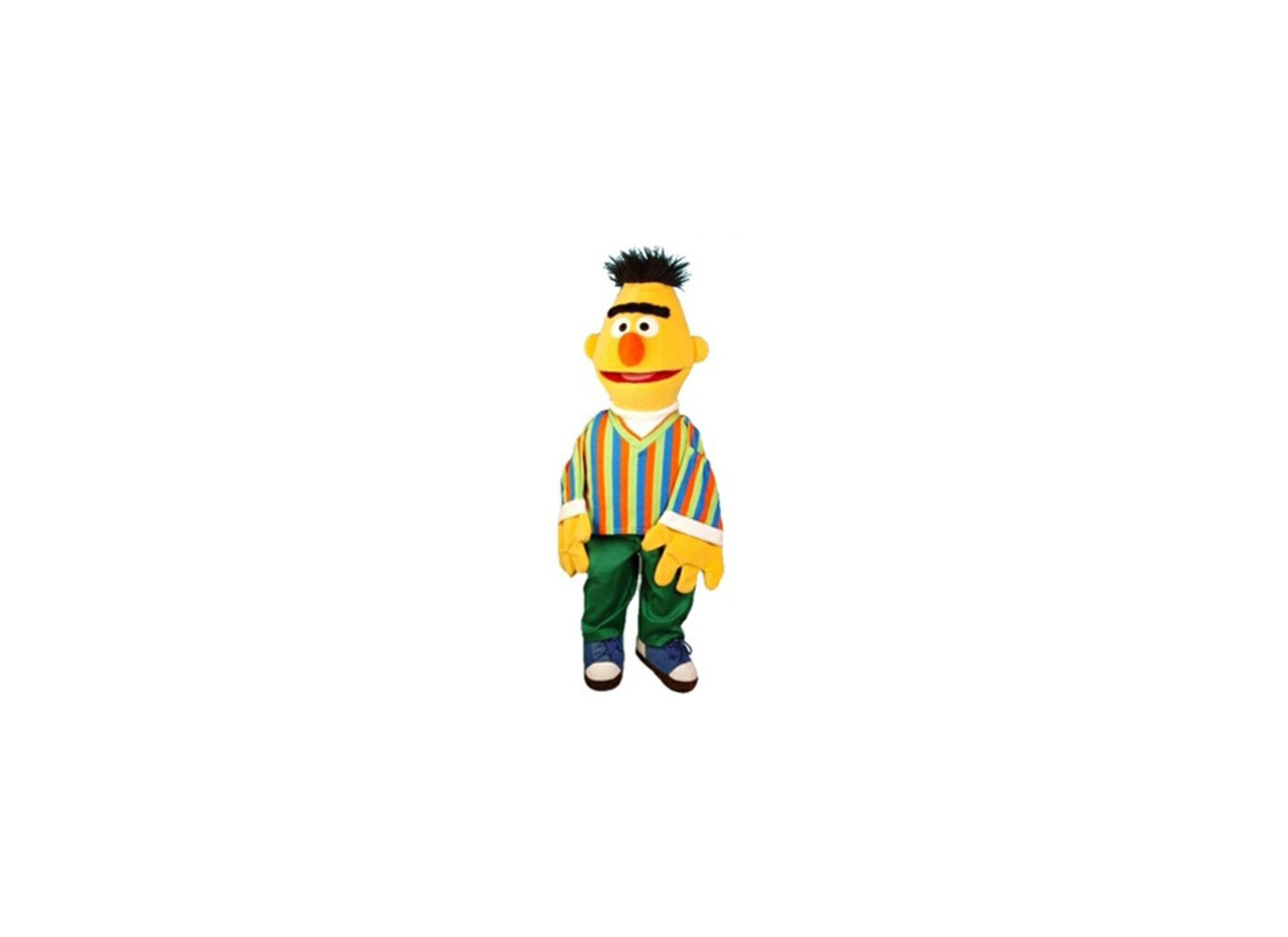 Plus Important - Marionnette à main Sesame Street Ernie H45cm - polyester - multicolore