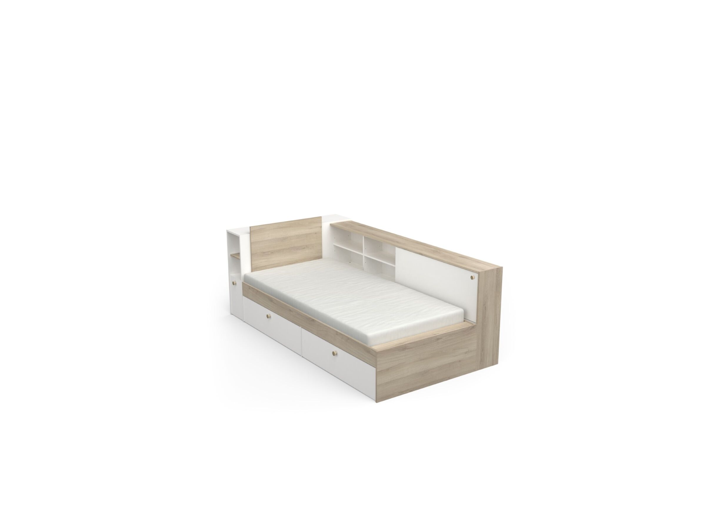 Lit Life 90x190/200cm avec rangement