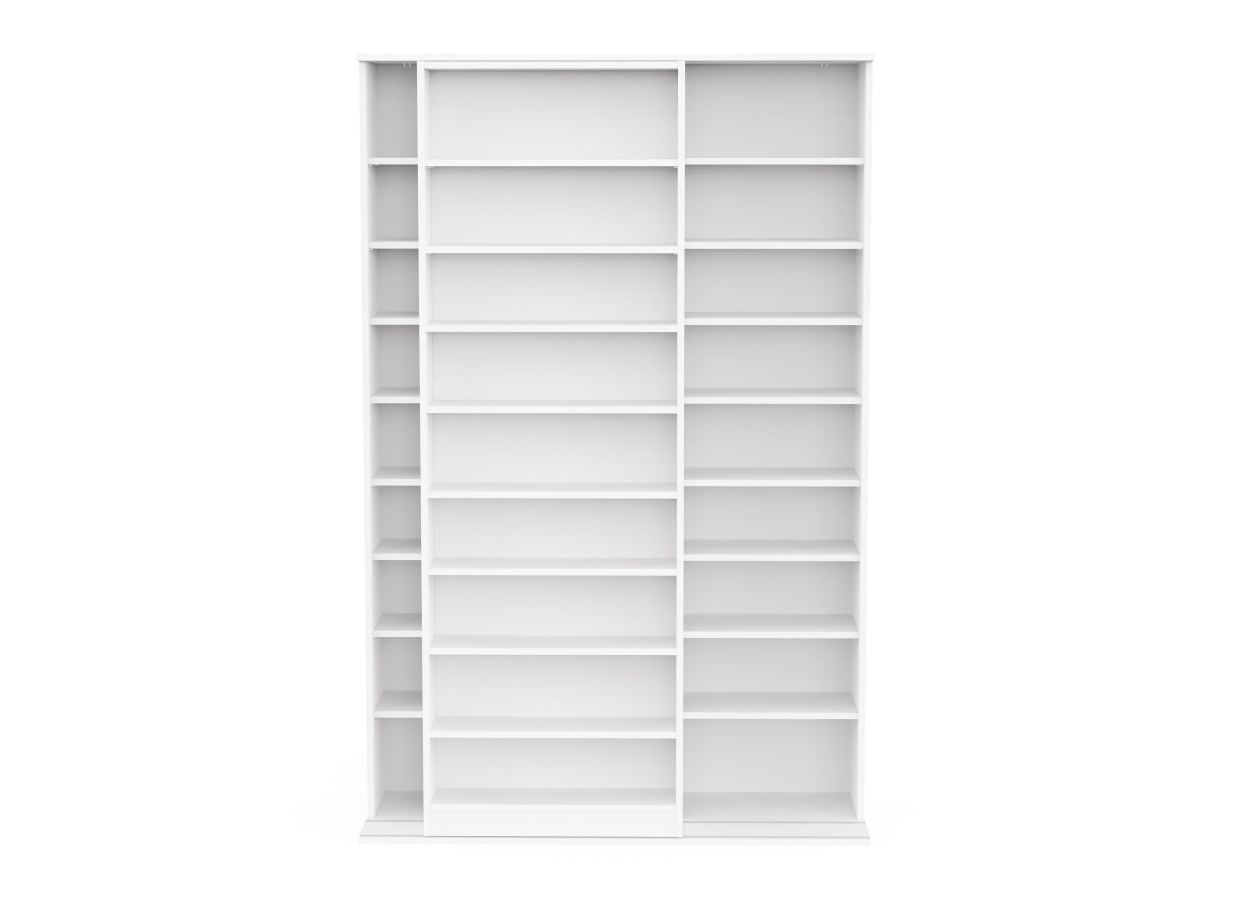 Overzichtsfoto - Boekenrek Bento 117x44x179cm - decor - wit
