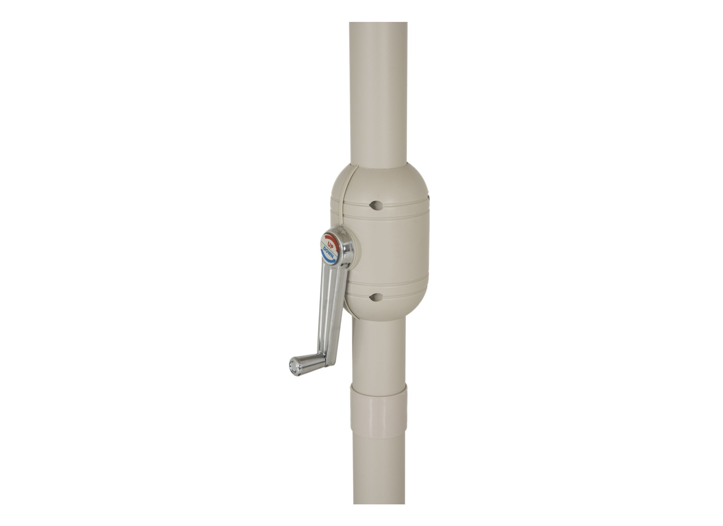 Detail - Parasol Nerissa Ø350cm mastic avec couverture