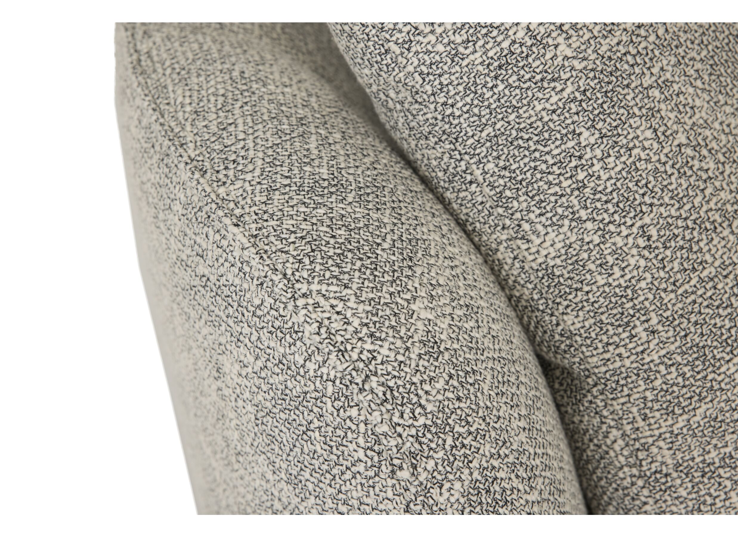 Draaifauteuil Nest 128x120x69cm - stof - beige/grijs