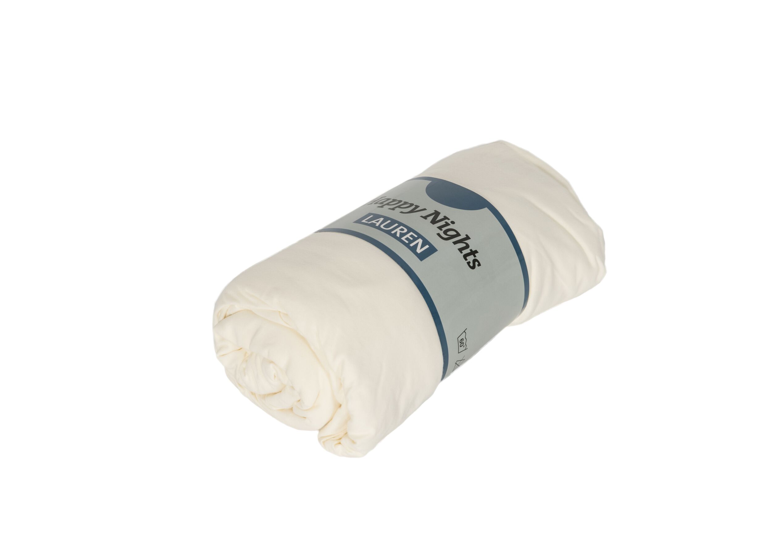 Aperçu - Drap-housse Lauren 90x200cm - jersey coton - blanc cassé