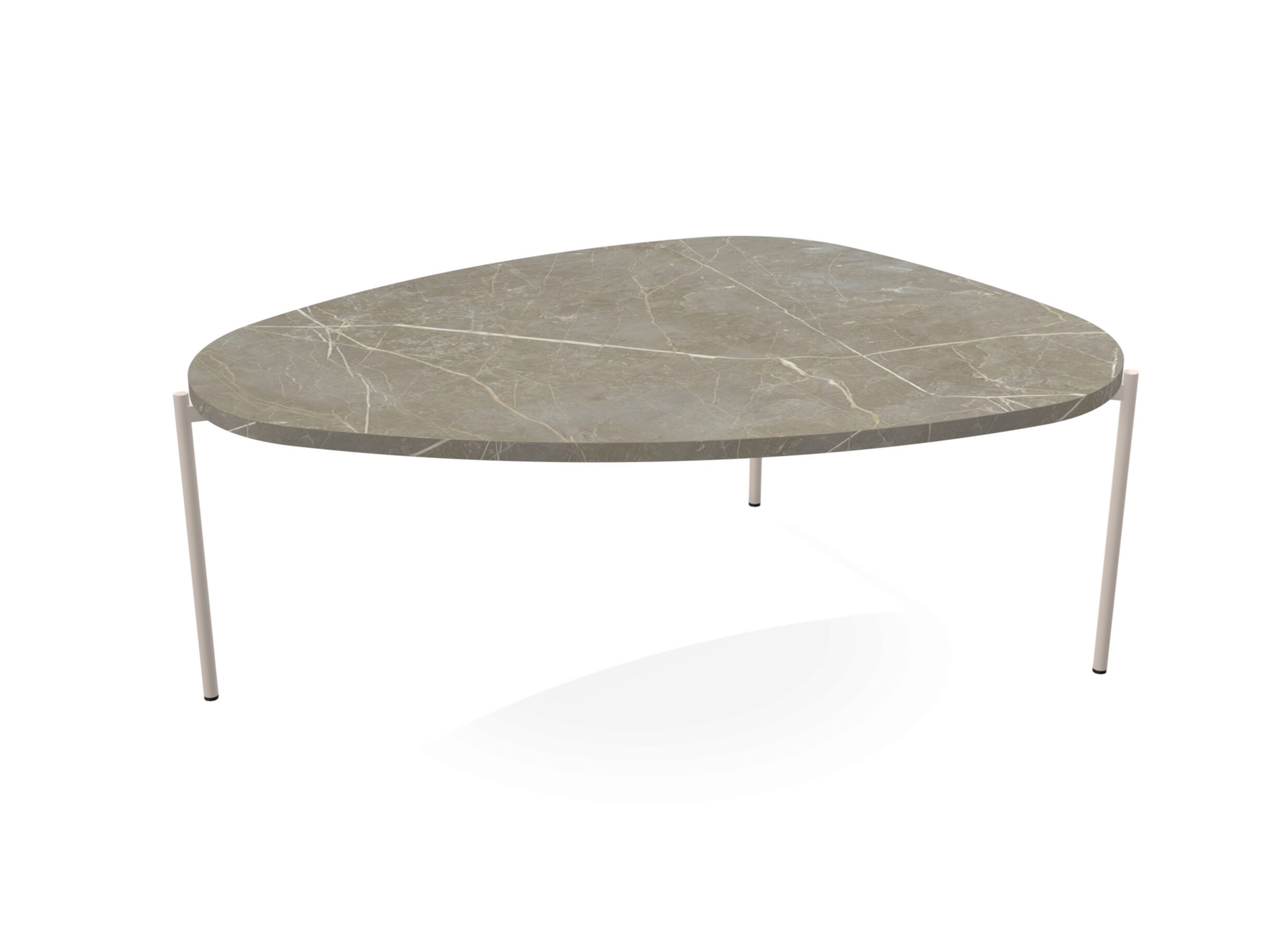 Overzichtsfoto - Salontafel Trio 110x170cm - HPL - marmor lugano & sable