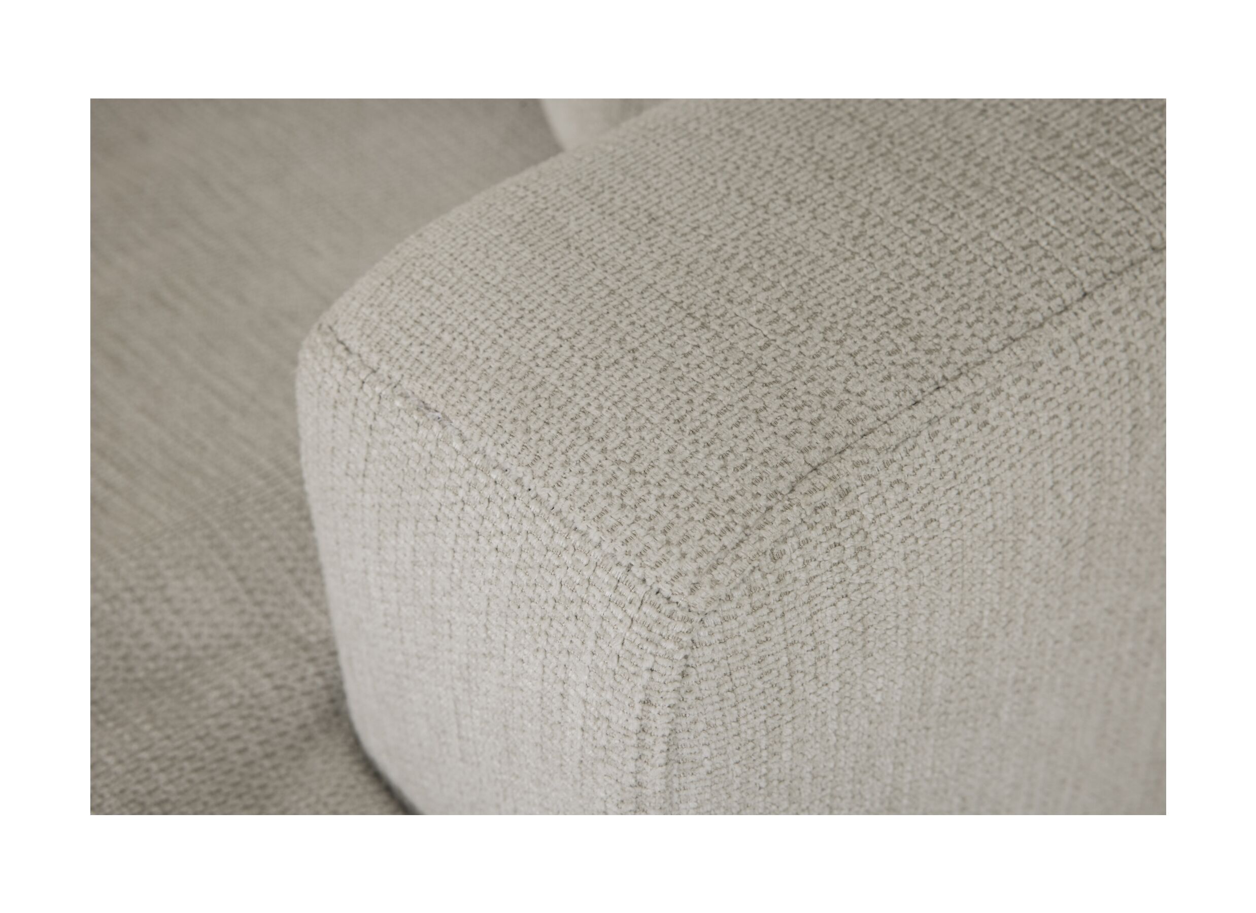 Detail - Canapé d'angle Izmir 378x230cm - tissu - greige