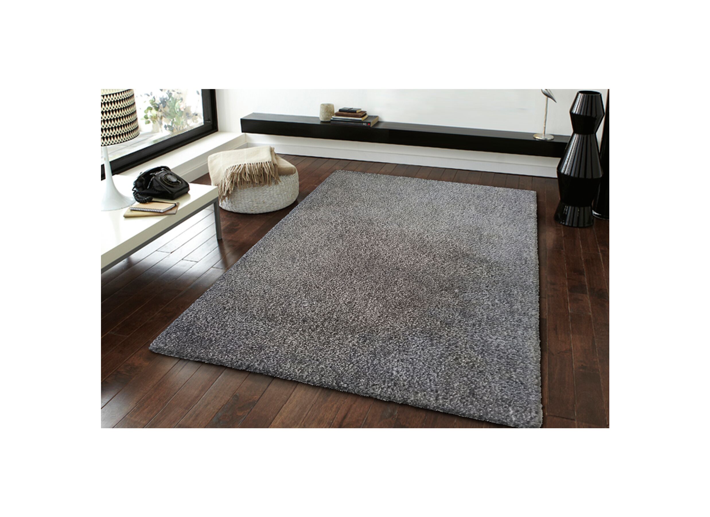 Tapijt Maori 160x230cm - microvezel - grijs
