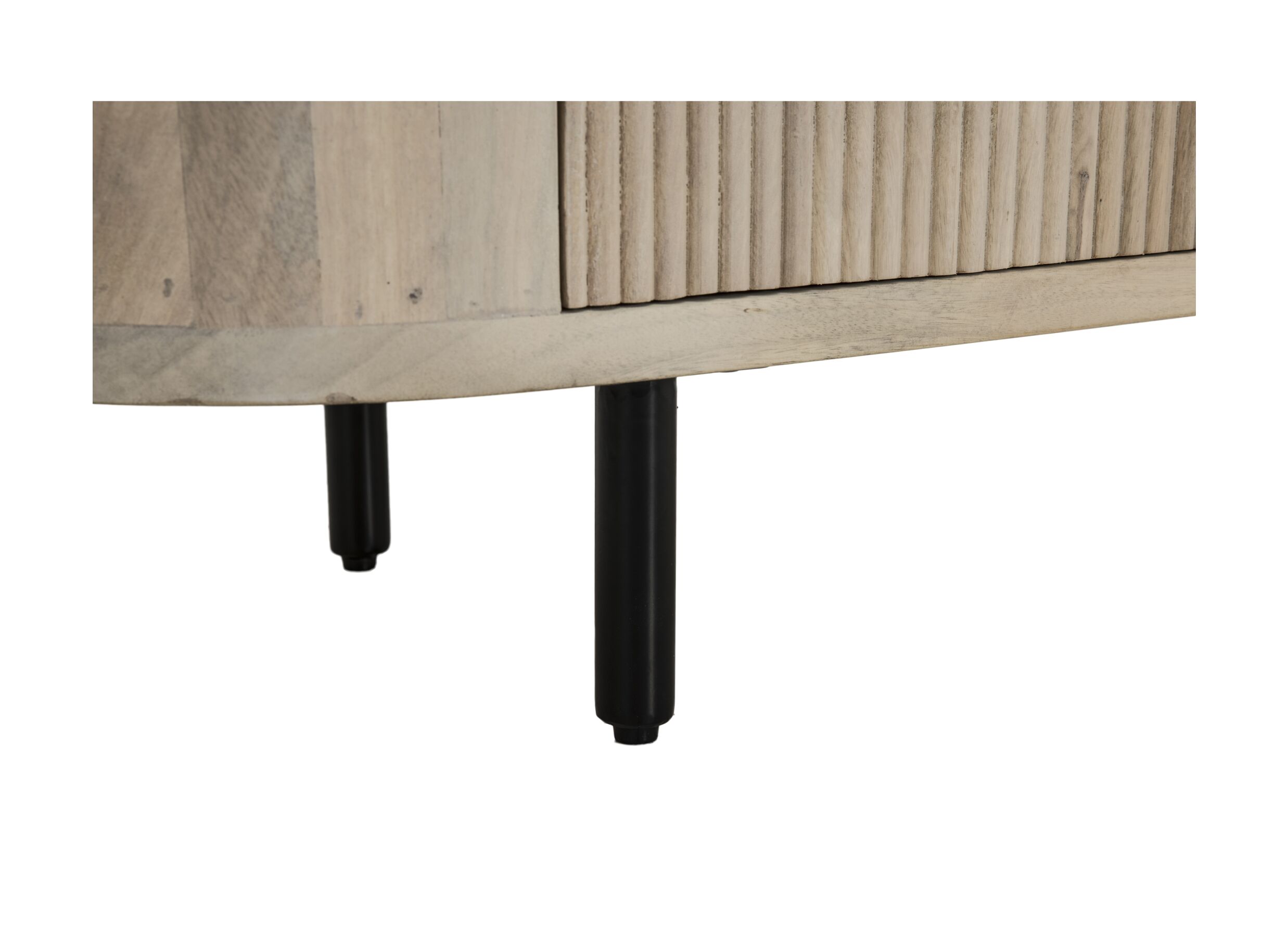 Detailfoto - Tv-meubel Limes 180cm - mango massief - wit & beige