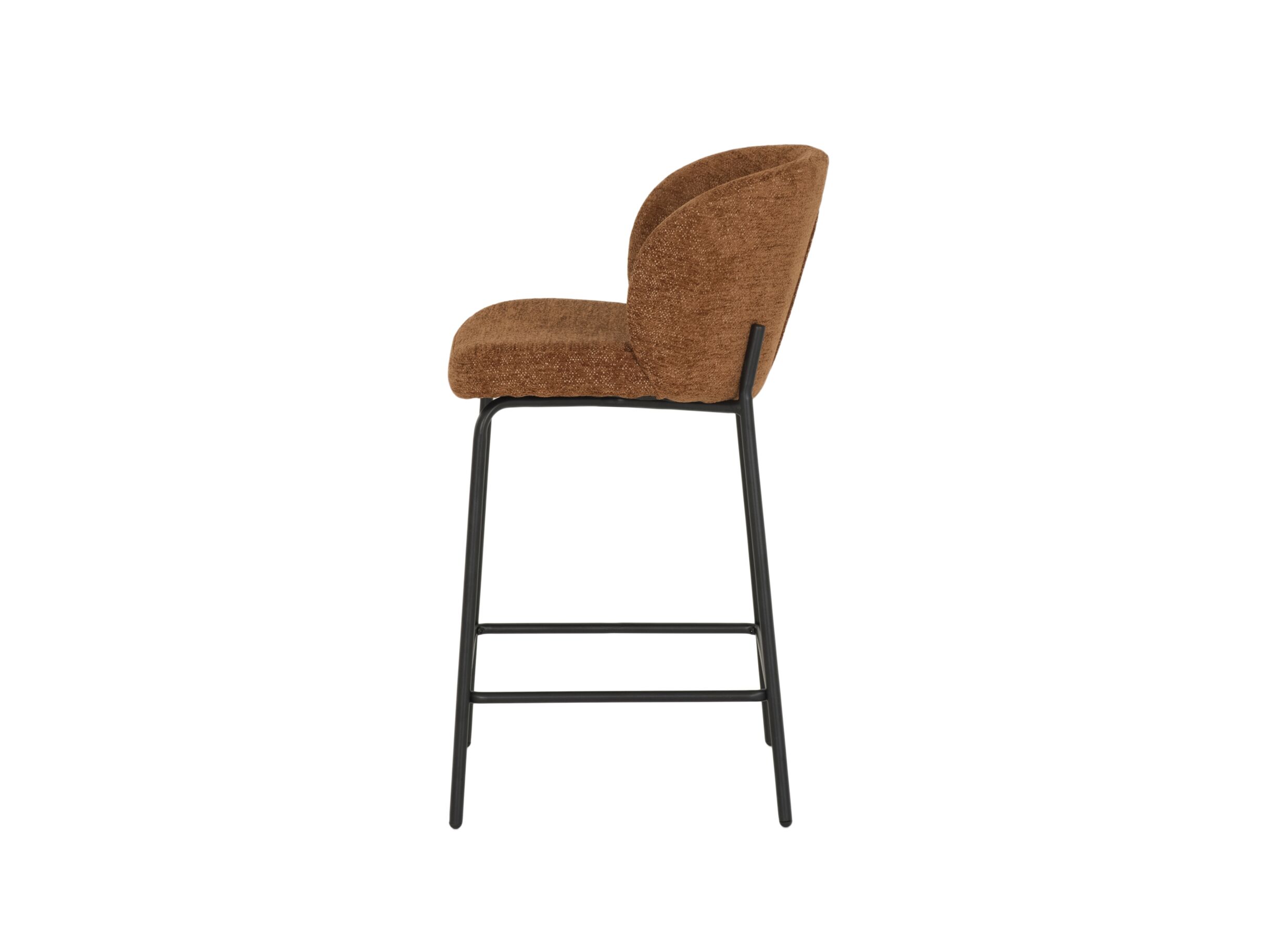 Barstoel Shell ZH65cm - stof - roest