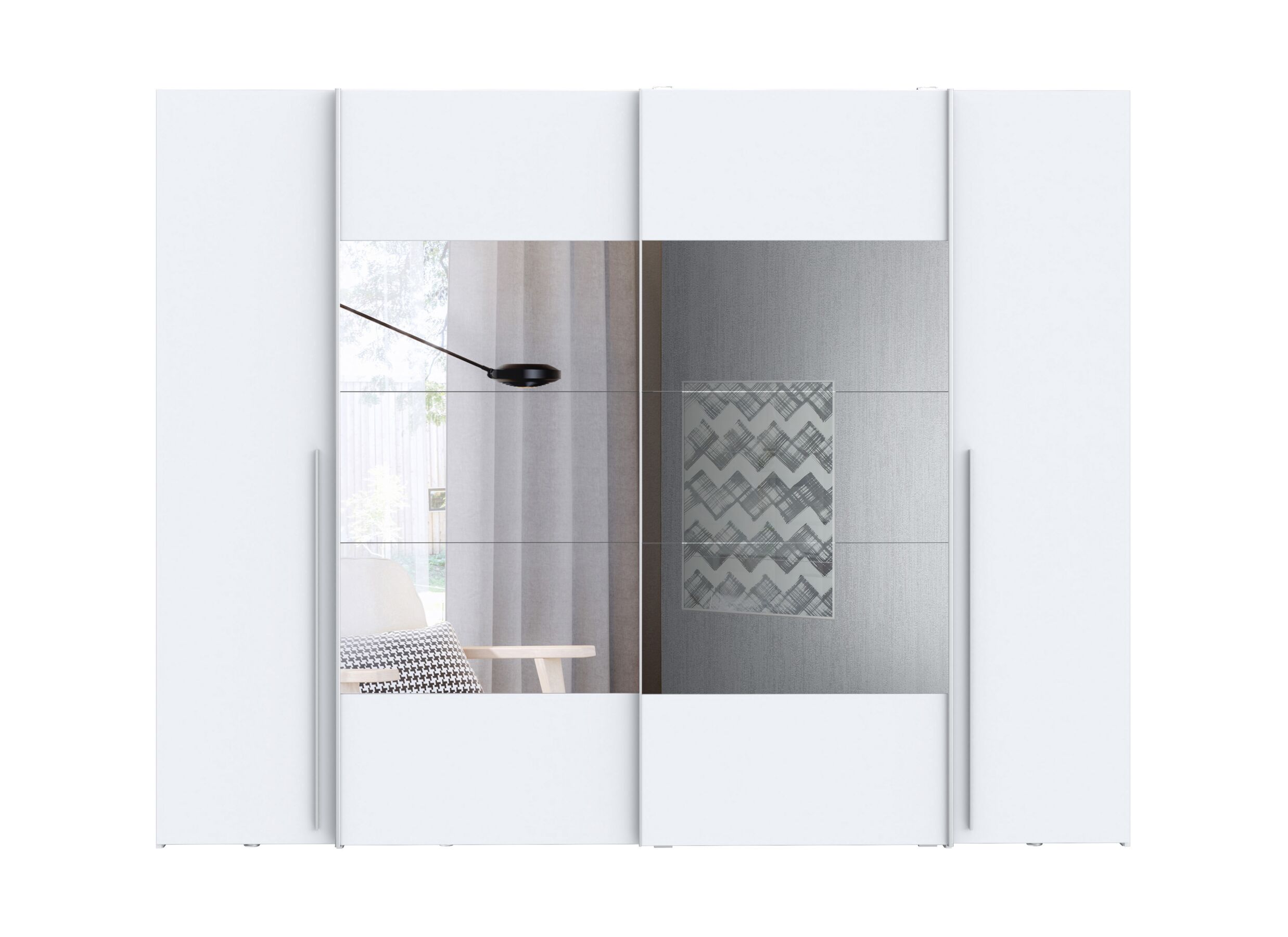 Overzichtsfoto - Kleerkast Narago 270cm - decor - wit