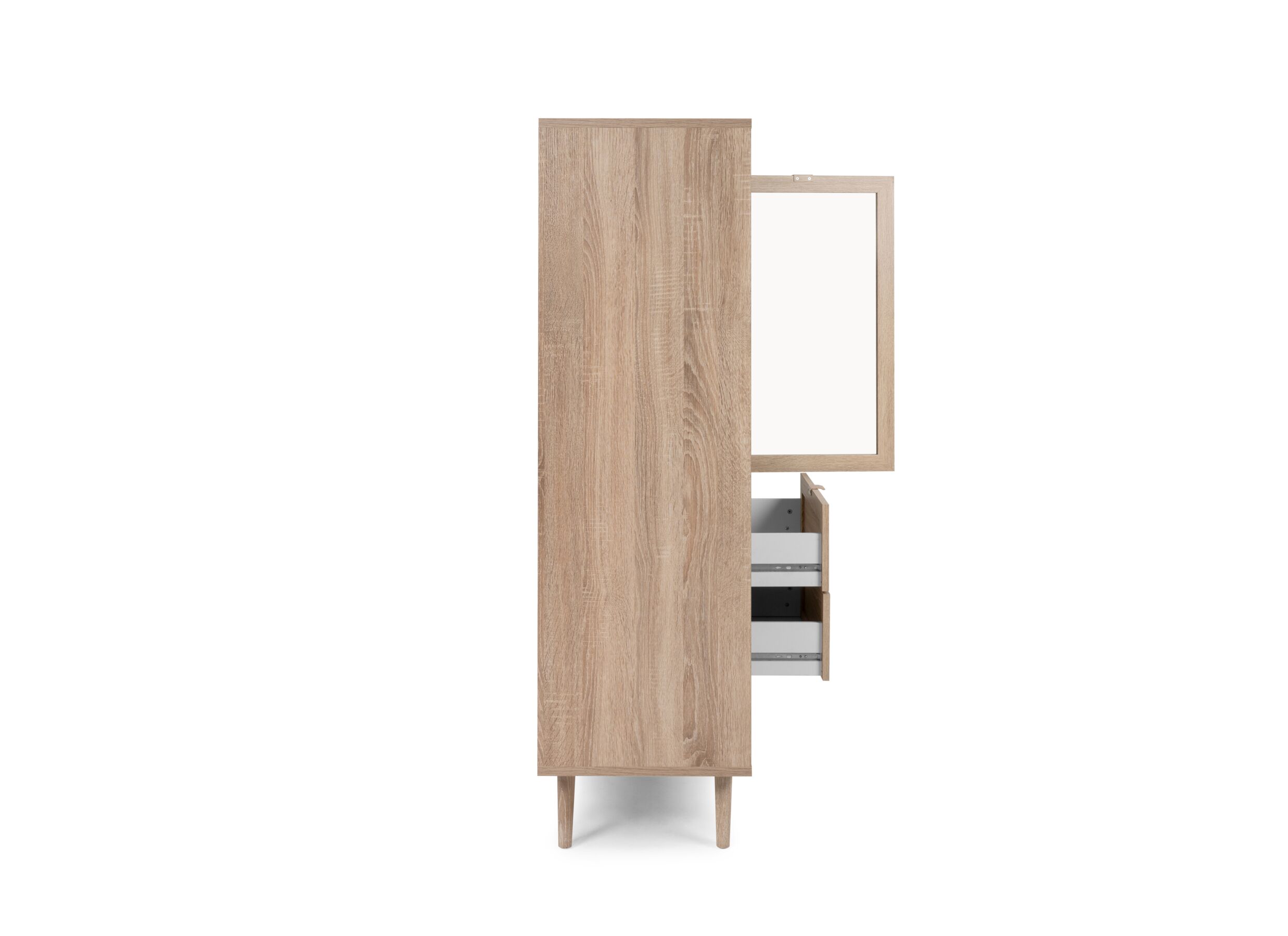 Vitrinekast Bali 103cm - melamine - sonoma eik