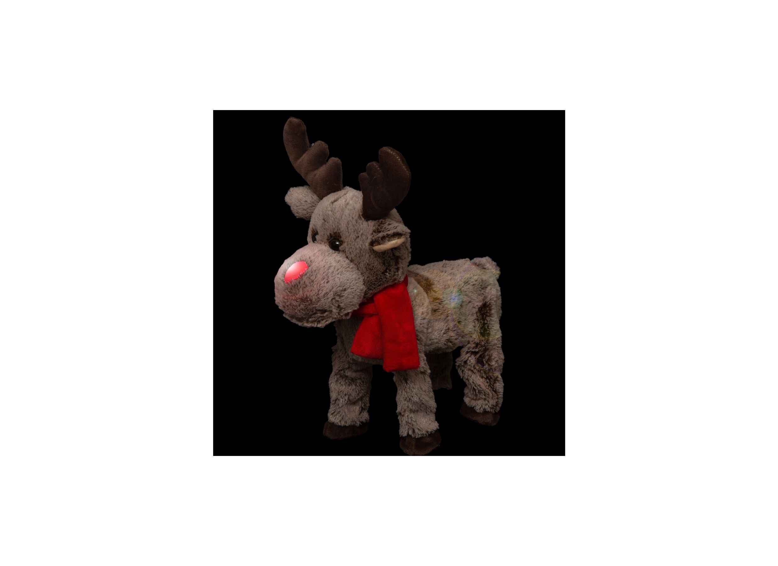 Kerstdecoratie Dansend Rendier H29cm - Décoration de Noël Renne dansant H29cm
