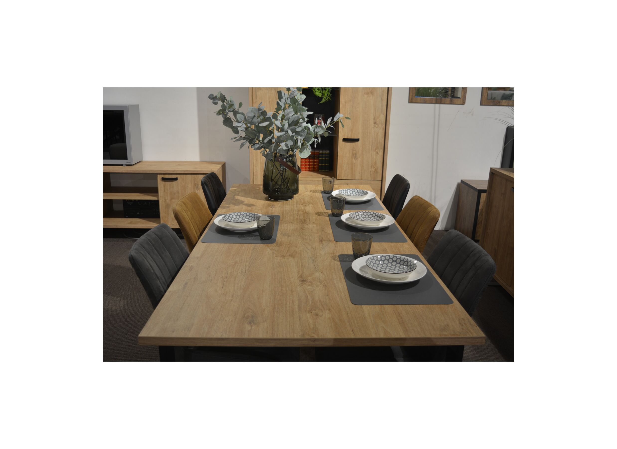 Foto ambiance - Table Como 1 200x95cm - melamine - golden oak