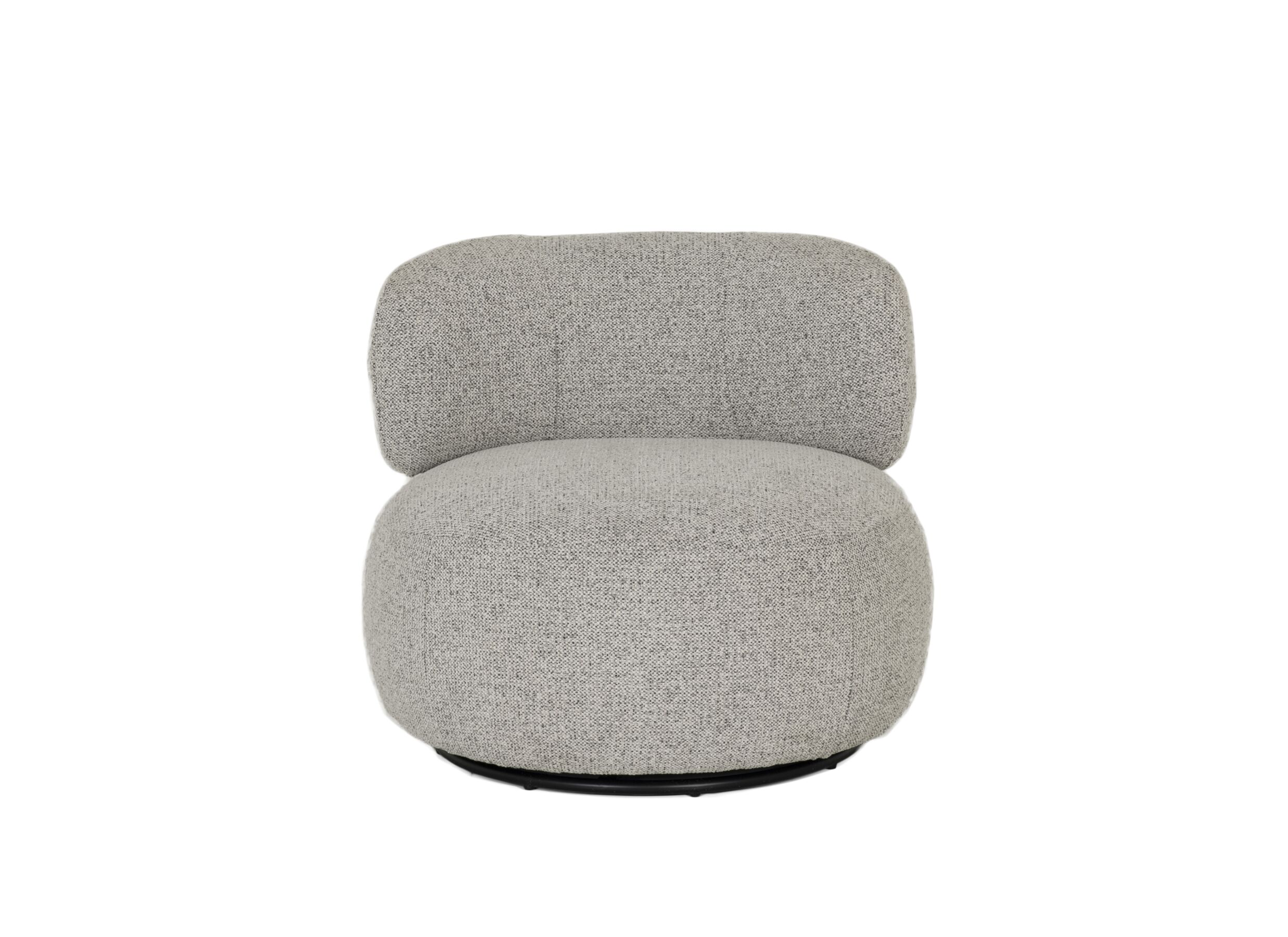 Overzichtsfoto - Fauteuil Rege 80x82x68cm - stof - grijs