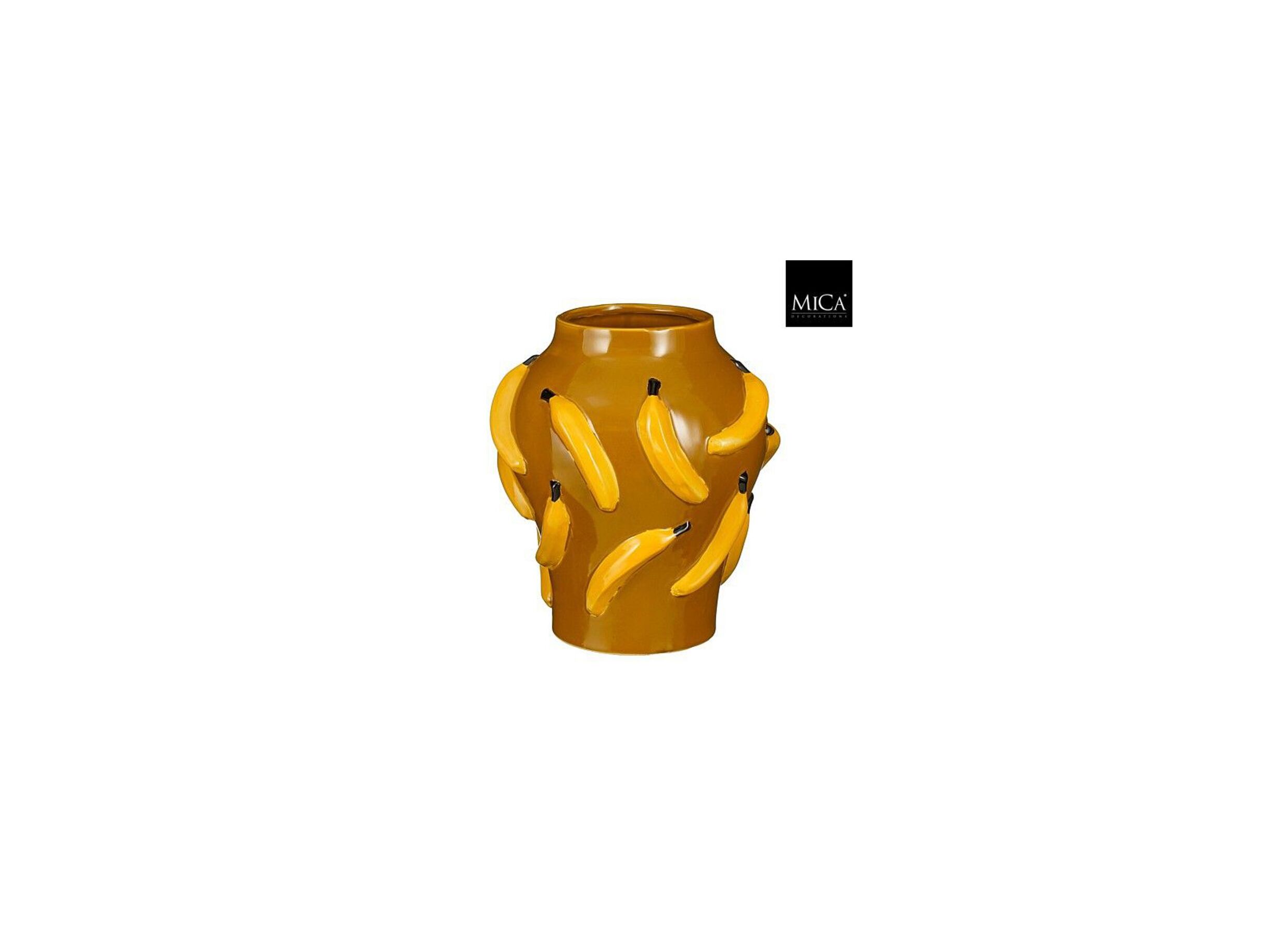 Vaas Moza H30cm - keramiek - geel - Vase Moza H30cm - céramique - jaune