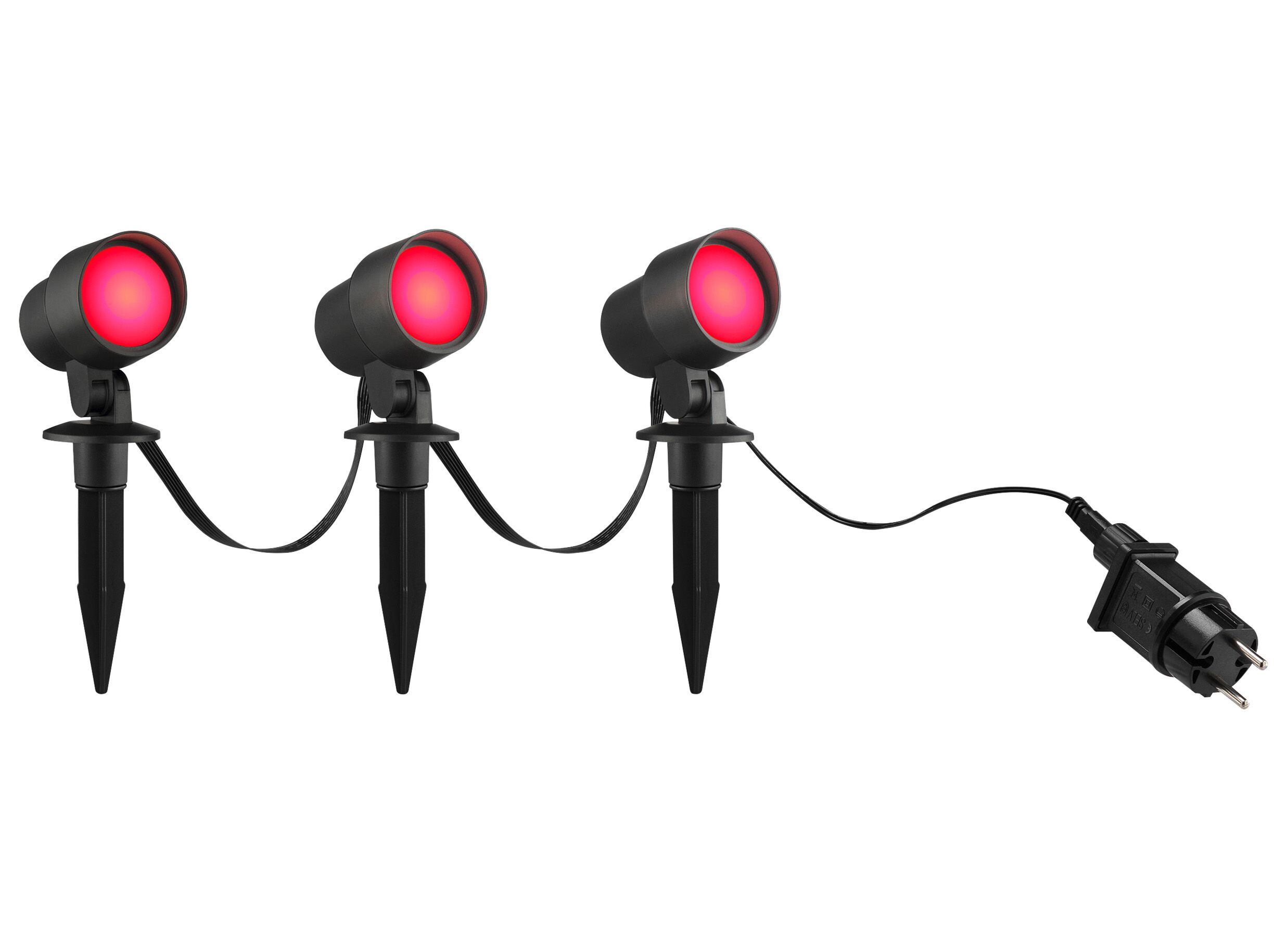 Detailfoto - Spotspies Kamara outdoor 3x8,5W zwart