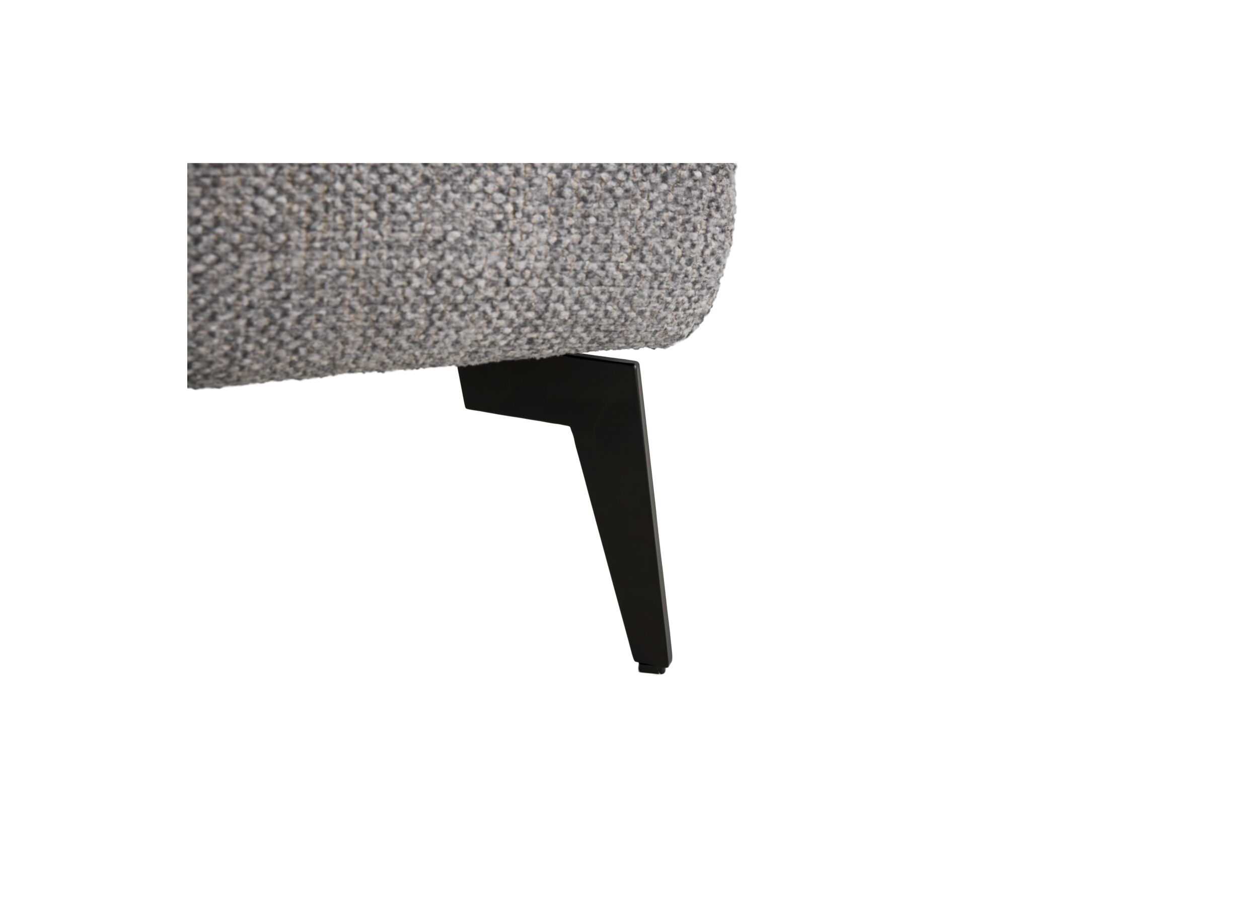 Detail - Canapé d'angle Amira 290x228cm - tissu - gris avec relax